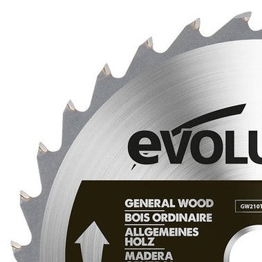 Piła widiowa do drewna 210 mm, 30Z, otwór 25,4 Evolution 1