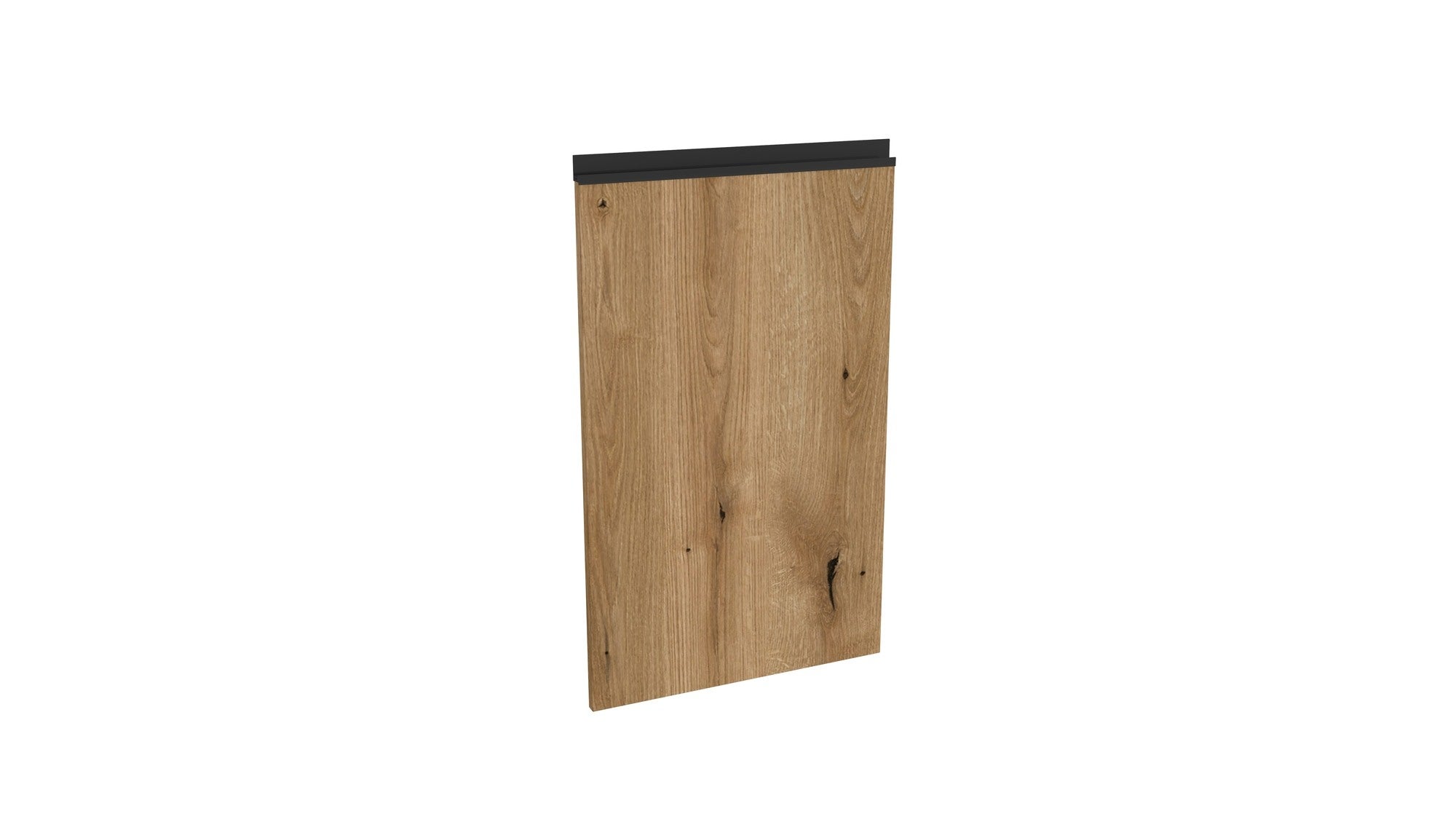 Front zmywarki szafki kuchennej Dąb Evoke 45x71,3 cm z uchwytem w kolorze czarnym Tafla L