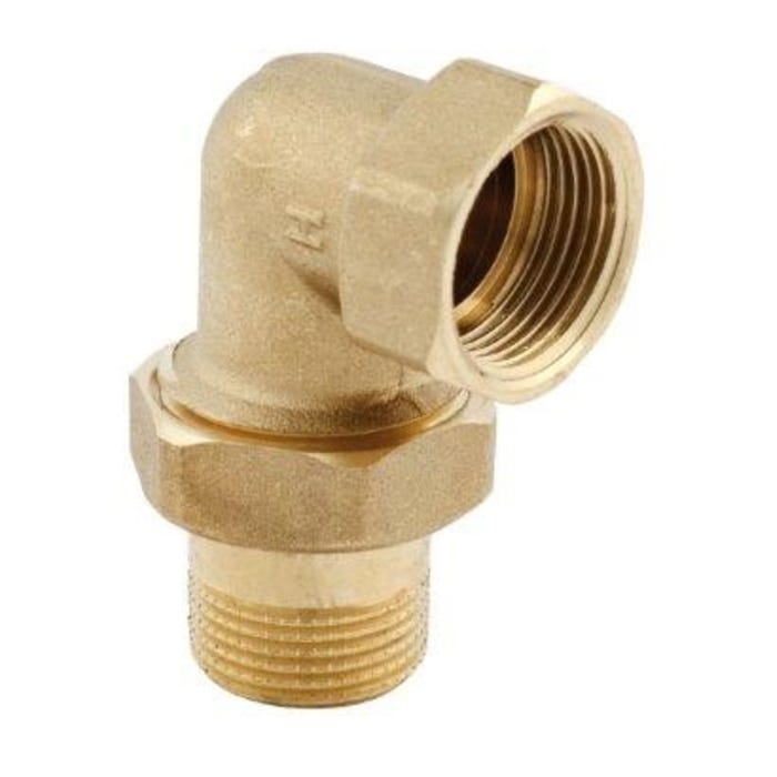 Śrubunek mosiężny kątowy 3/4" z oringiem