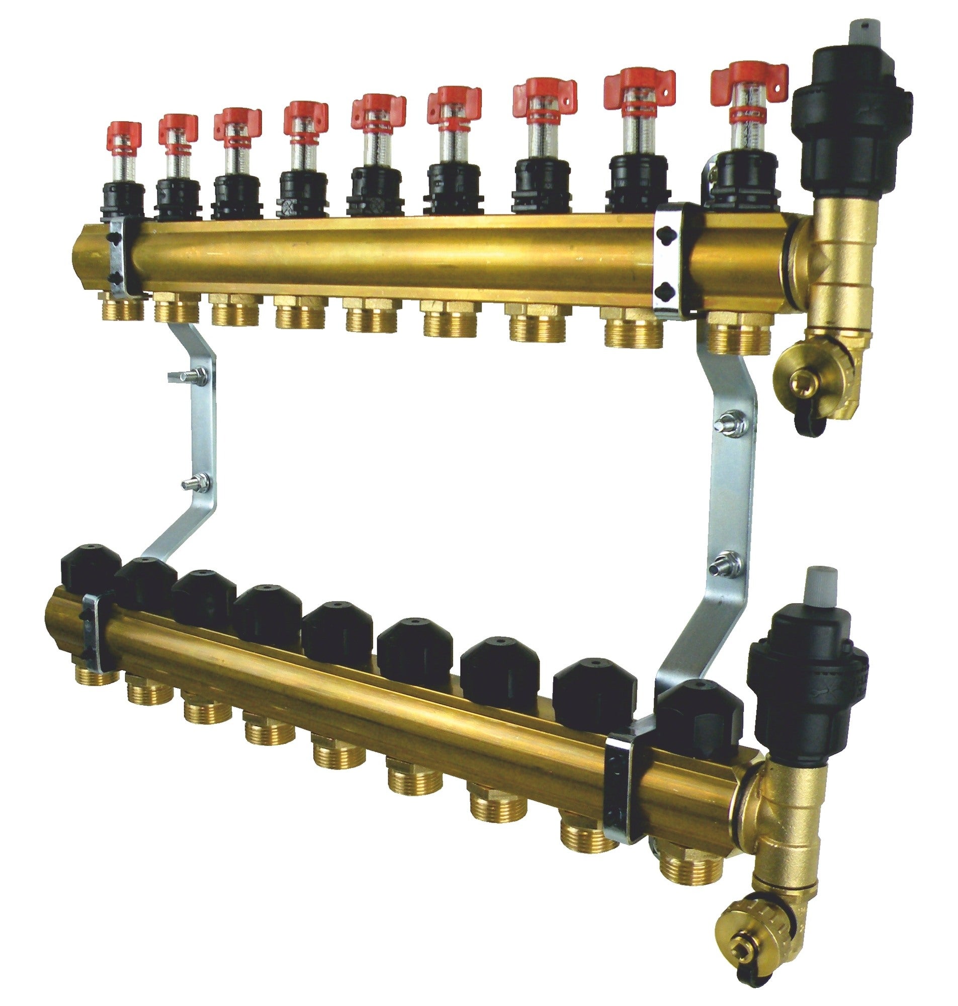 Rozdzielacz Ptm Standard 9 obwodów, do ogrzewania podłogowego