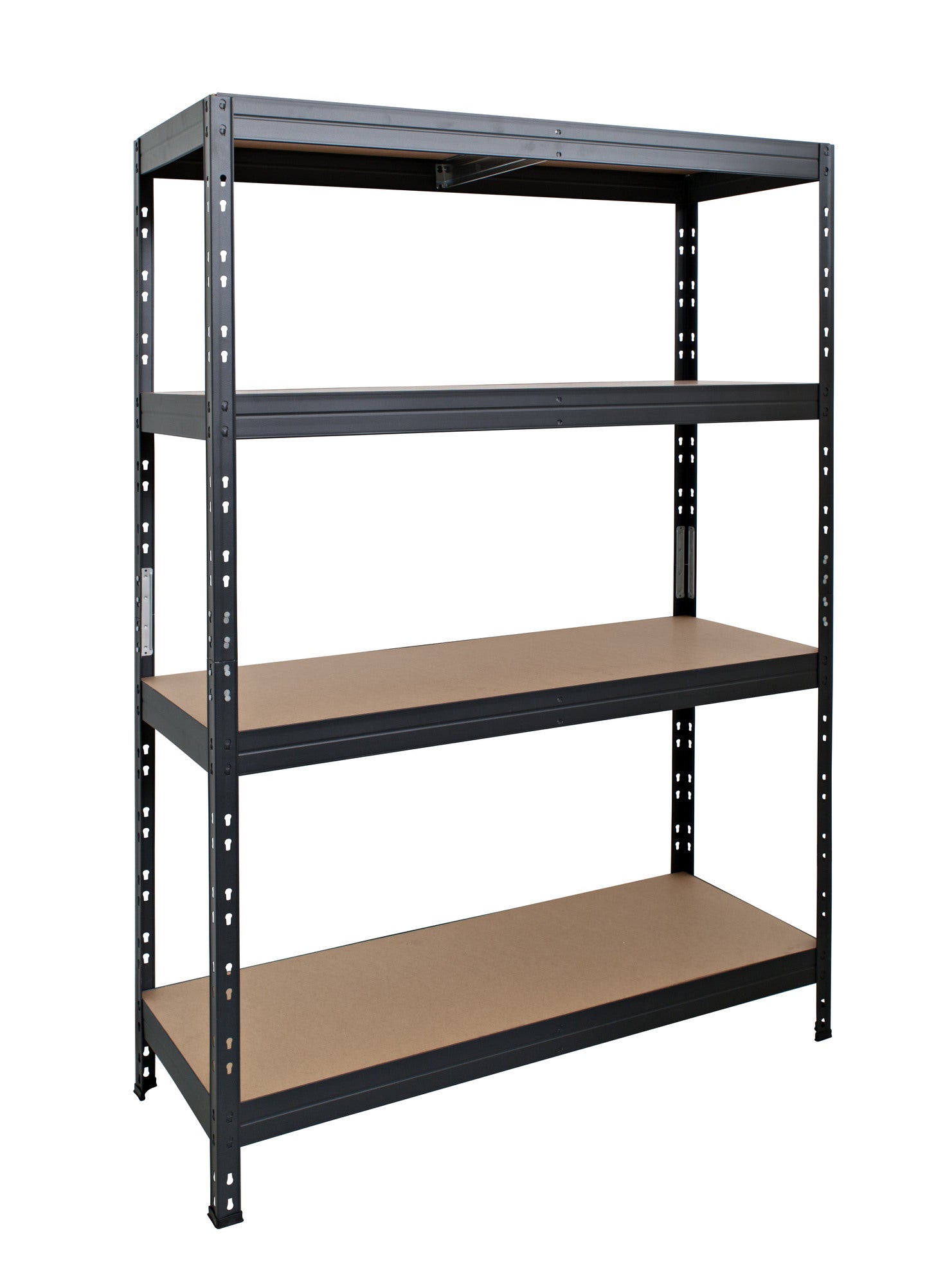 Regał magazynowy Rivet wym. 180x120x45 cm, 4 półki, nośćność 360 kg