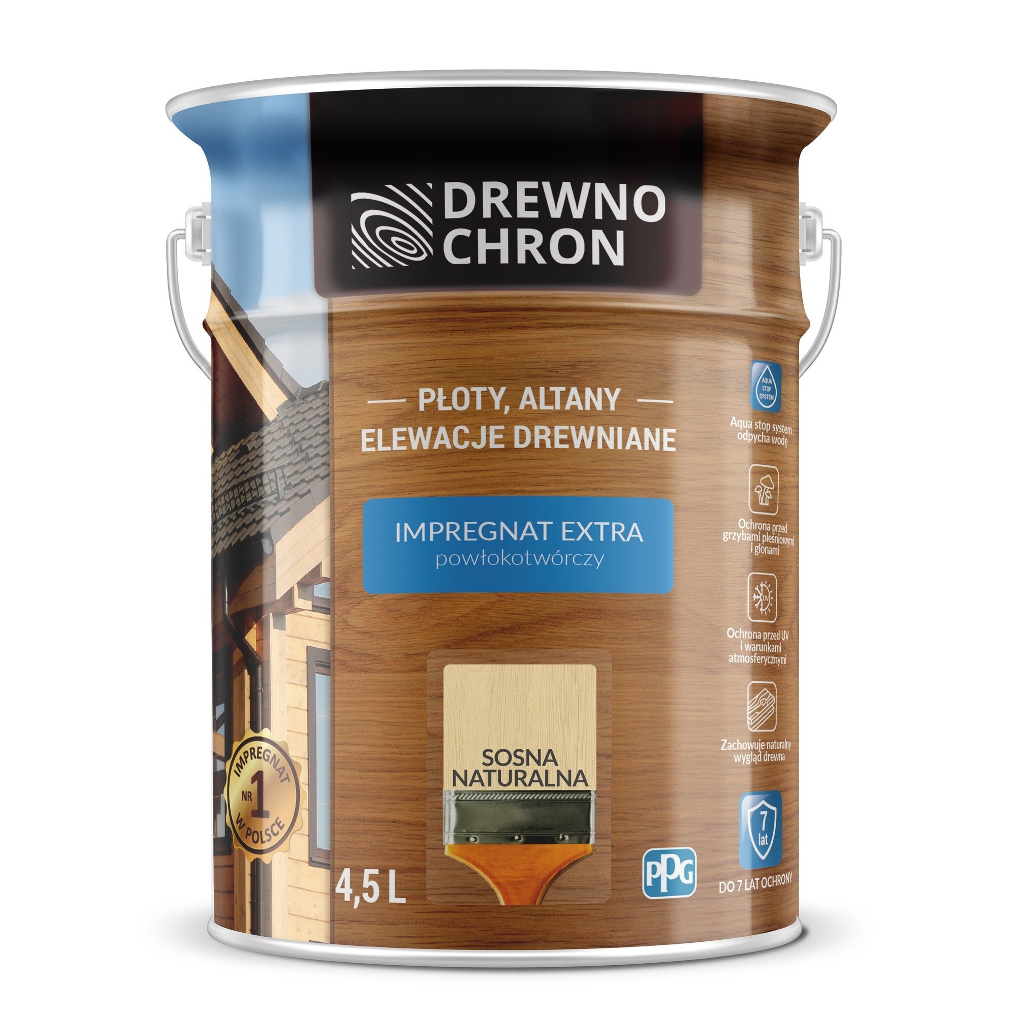 Impregnat Drewnochron Extra sosna naturalna 4,5l 1