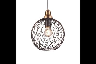 Oprawa sufitowa VIELA 1 1x E27, czarny, średnica 25cm, materiał metal
