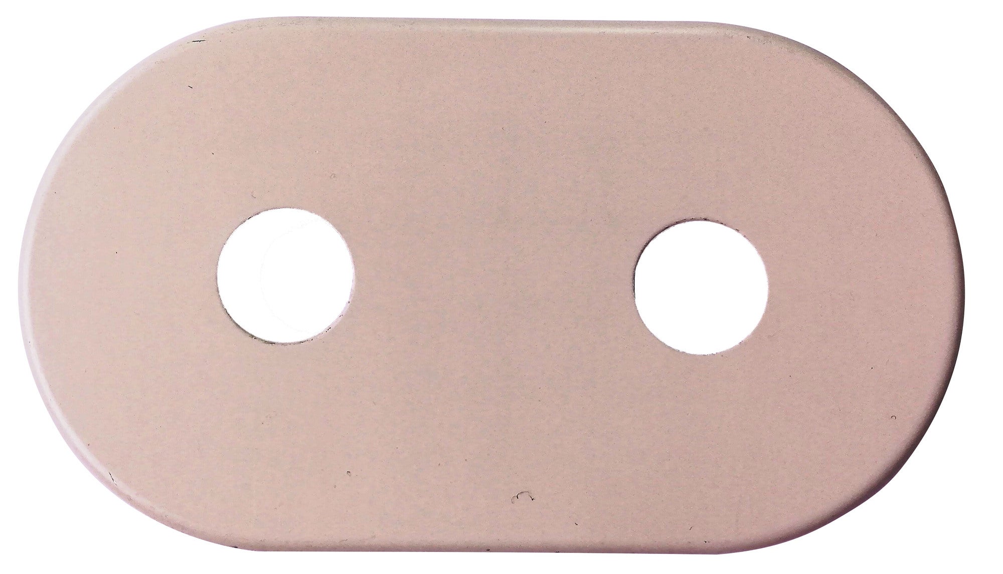 Rozeta maskująca płaska podwójna 16 mm biała 0