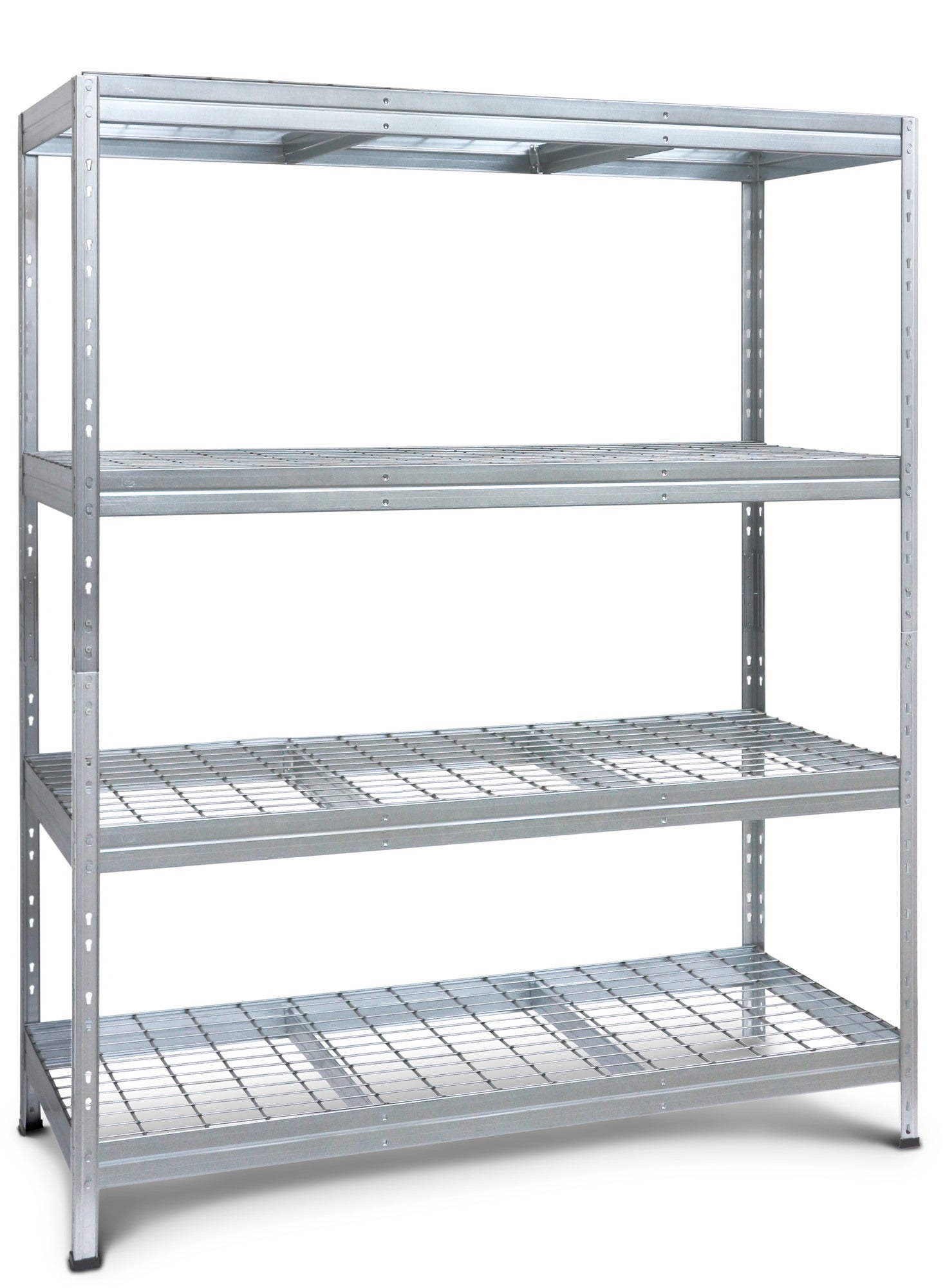 Regał magazynowy Rivet Mesh wym. 180x150x60 cm, 4 półki, nośność 300 kg