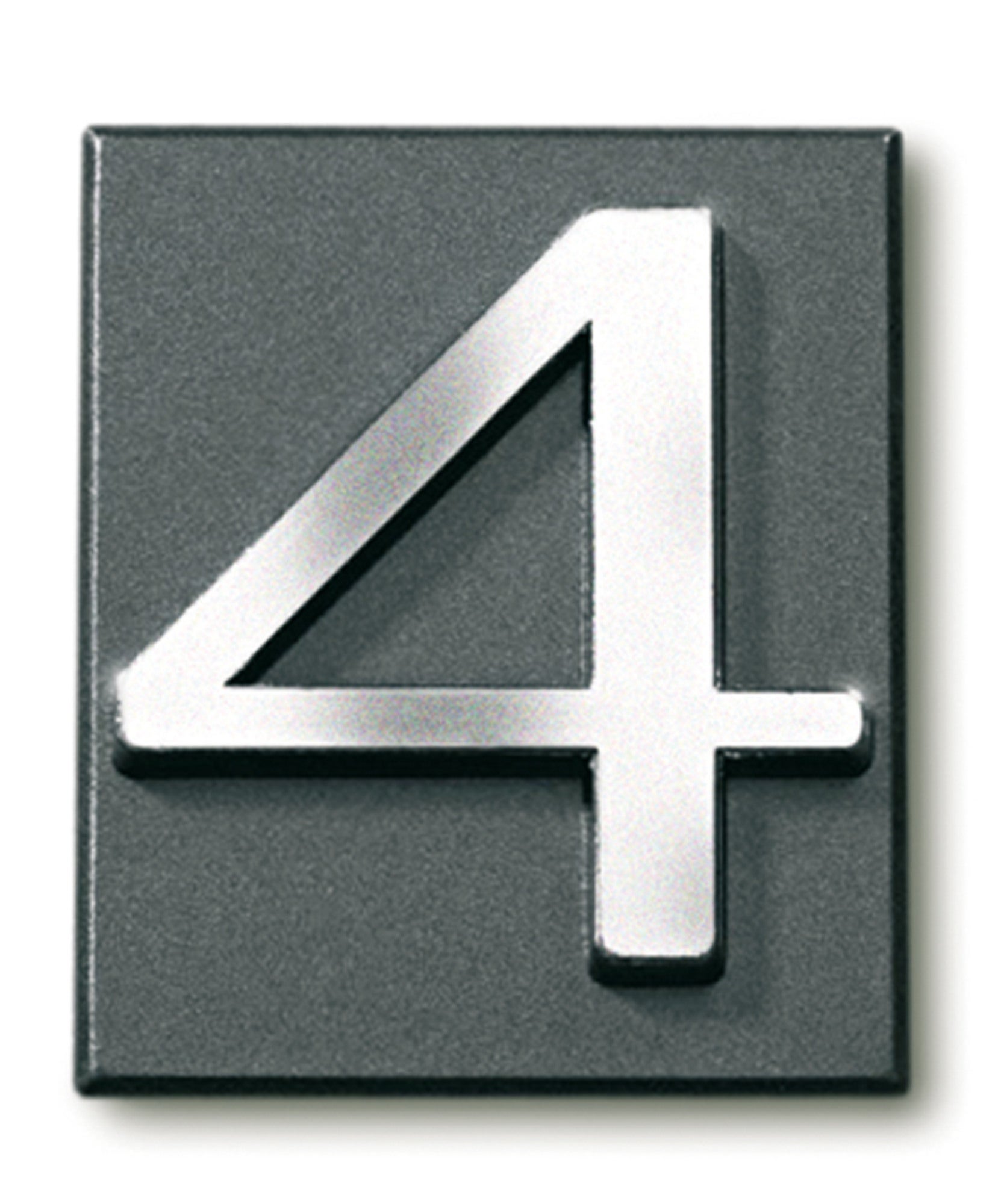 Cyfra 4 samoprzylepna grafit 4x4.7 cm