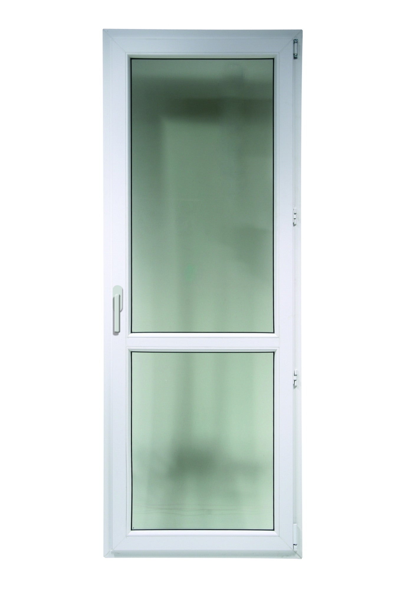 Okno balkonowe 2-szybowe  PCV OB3 prawe 865x2095 mm białe 1