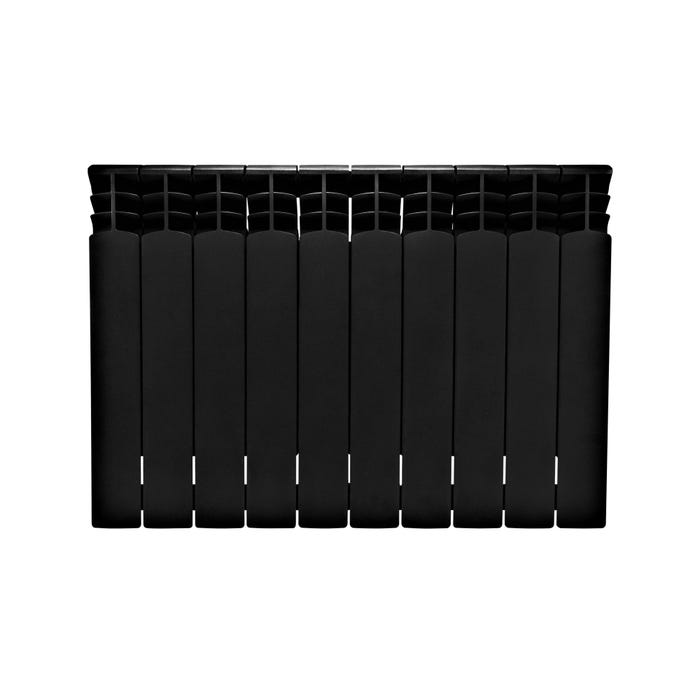 Grzejnik aluminiowy G500F, 10-elementowy, czarny
