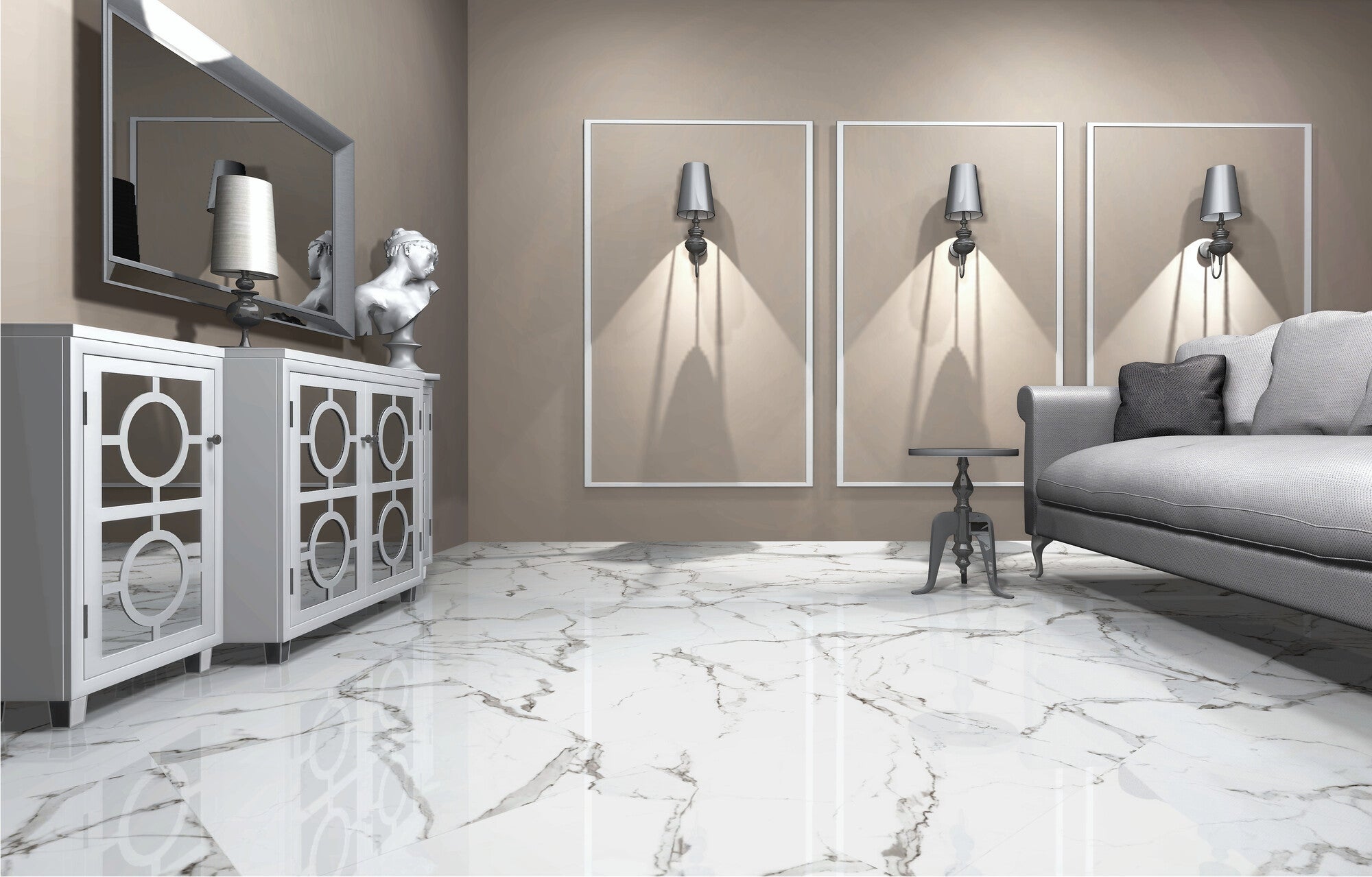 Gres polerowany Ontario white 60x60 cm 1.44 m2 3