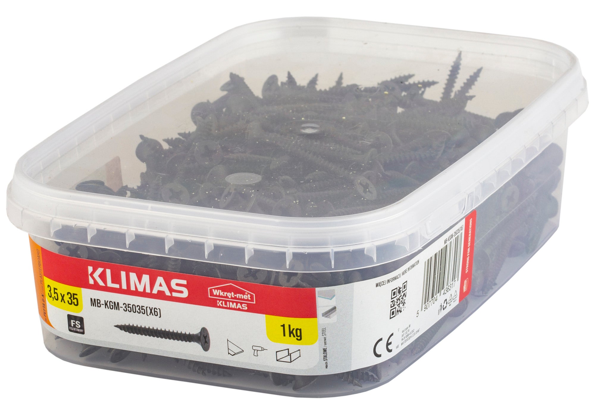 Wkręt do mocowania płyt g/k 3.5x35 mm do stali 1kg