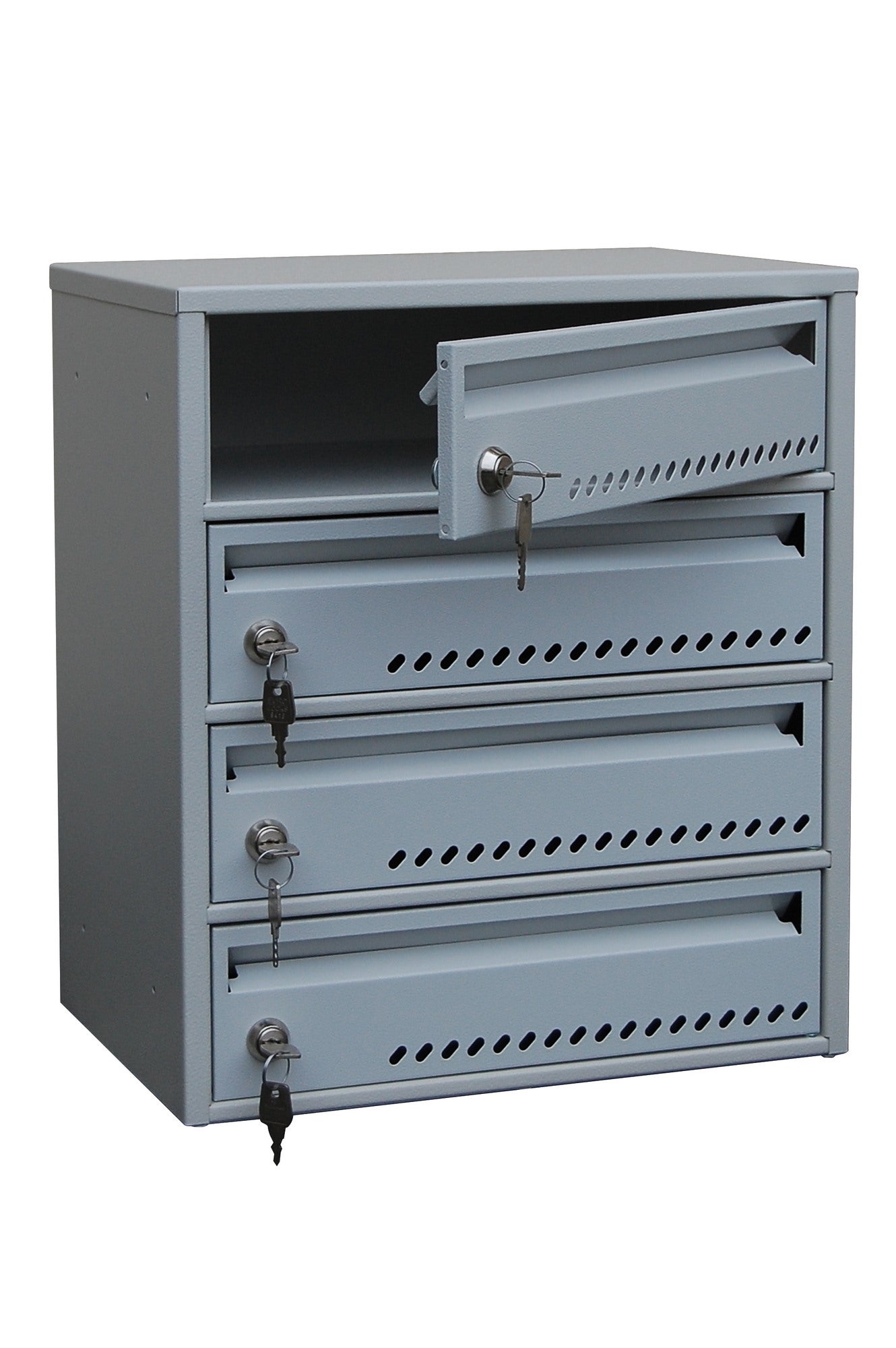 Skrzynka na listy 4-lokatorska 446x309x270 mm C4 2