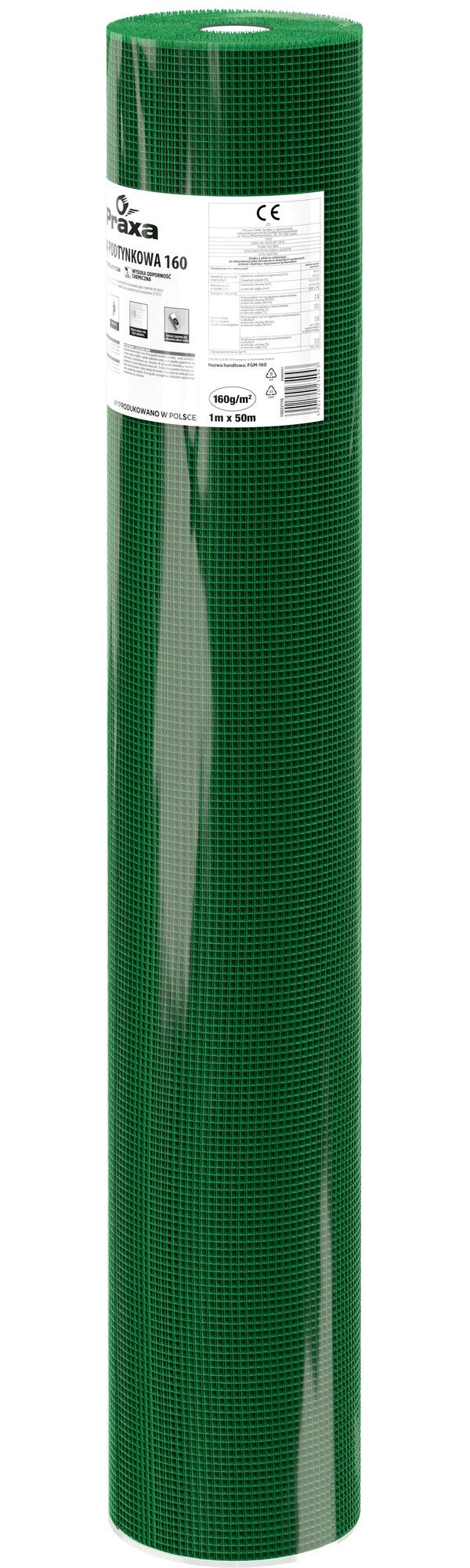 Siatka zbrojąca Selena 160g, 50 m2 dł. 50 m, szer. 1 m, gramatura 160 g/m2