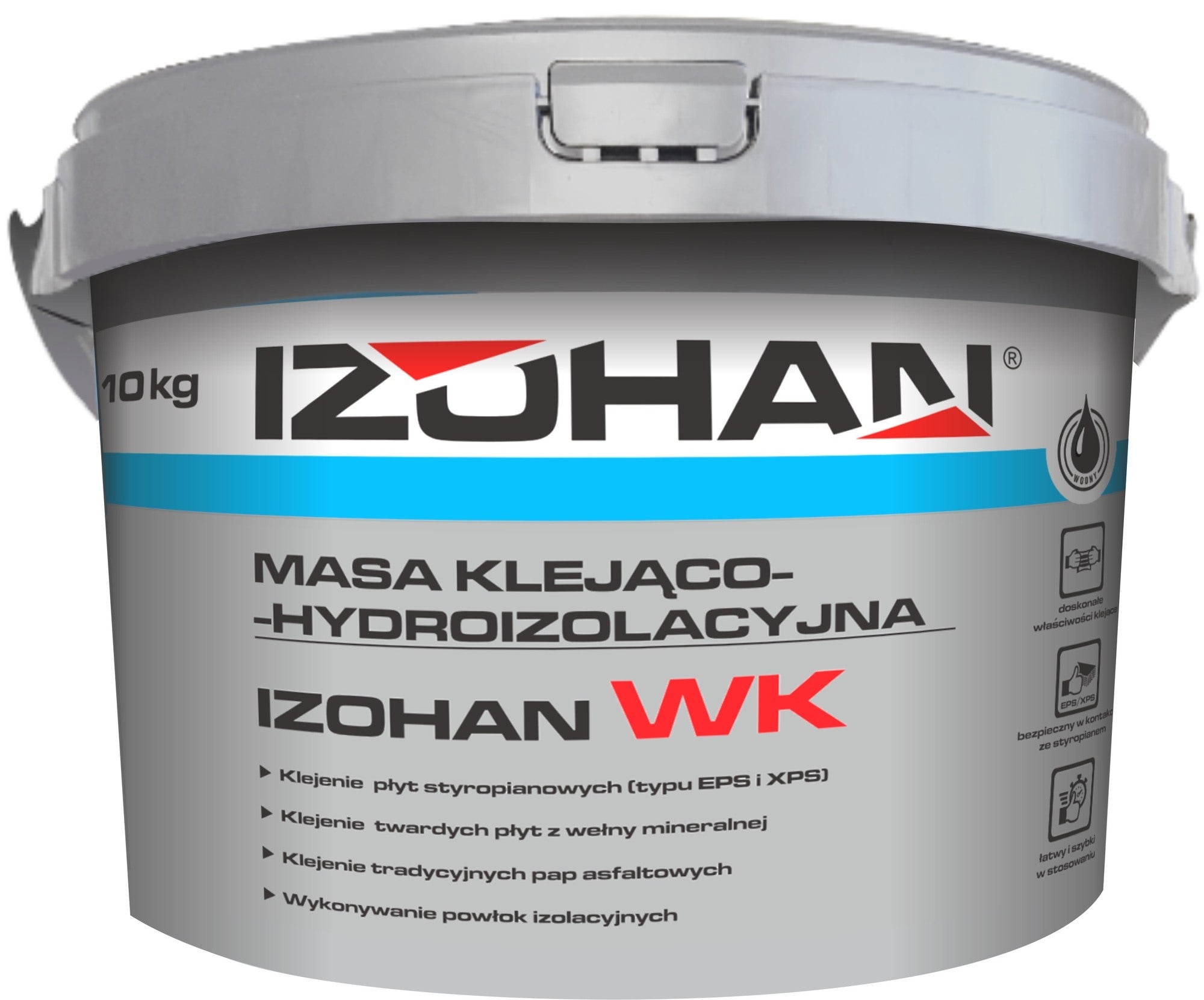 Masa klejąco-hydroizolacyjna Izohan WK 10 kg 1