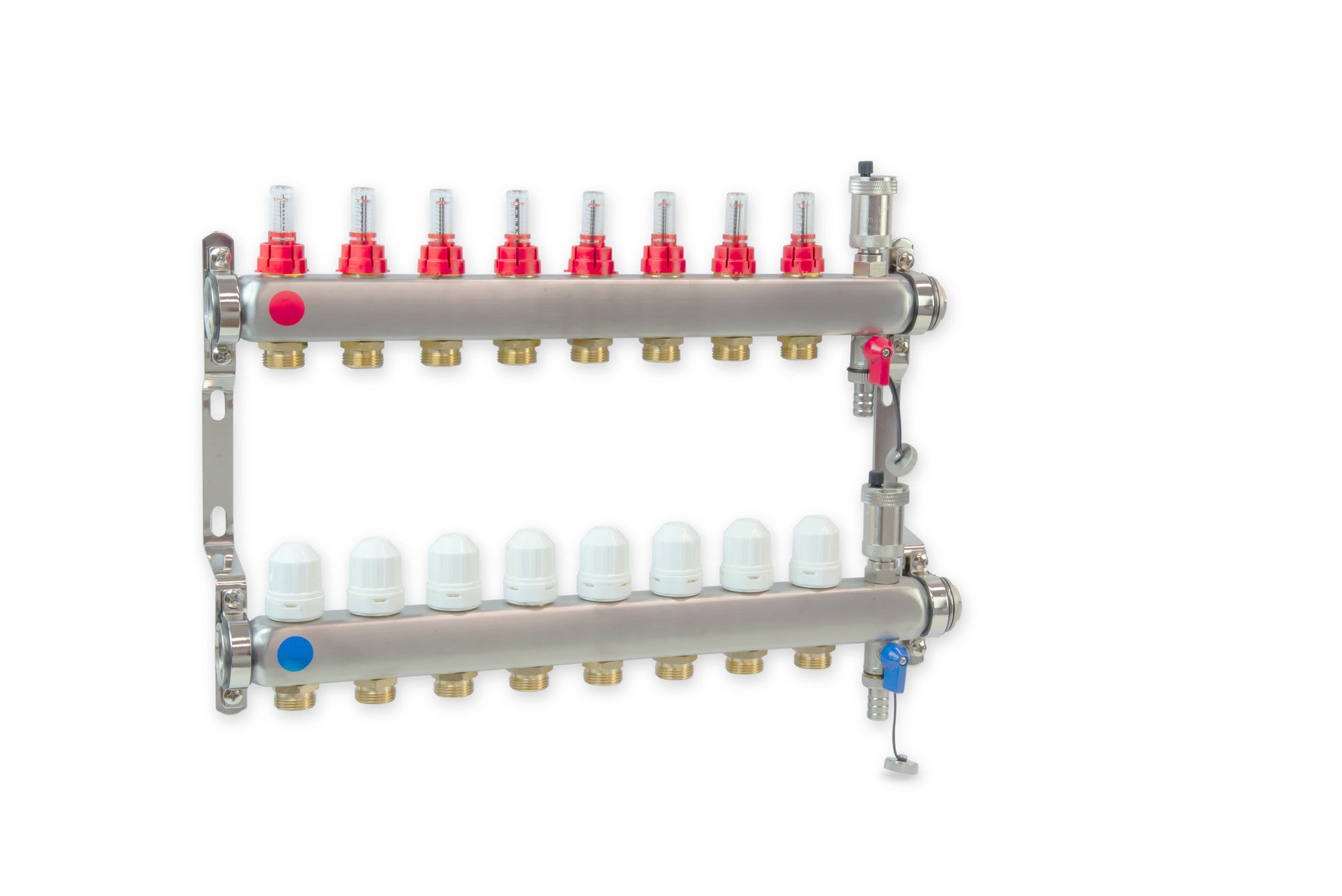 Rozdzielacz do ogrzewania podłogowego PHA-127, 8 obwodów