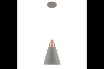 Oprawa sufitowa GIANNI 1x E27, szaro-złoty, średnica 22cm, materiał metal