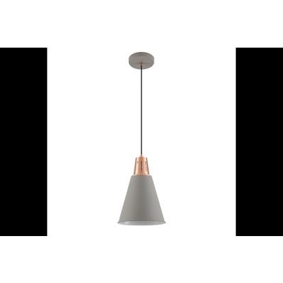 Oprawa sufitowa GIANNI 1x E27, szaro-złoty, średnica 22cm, materiał metal