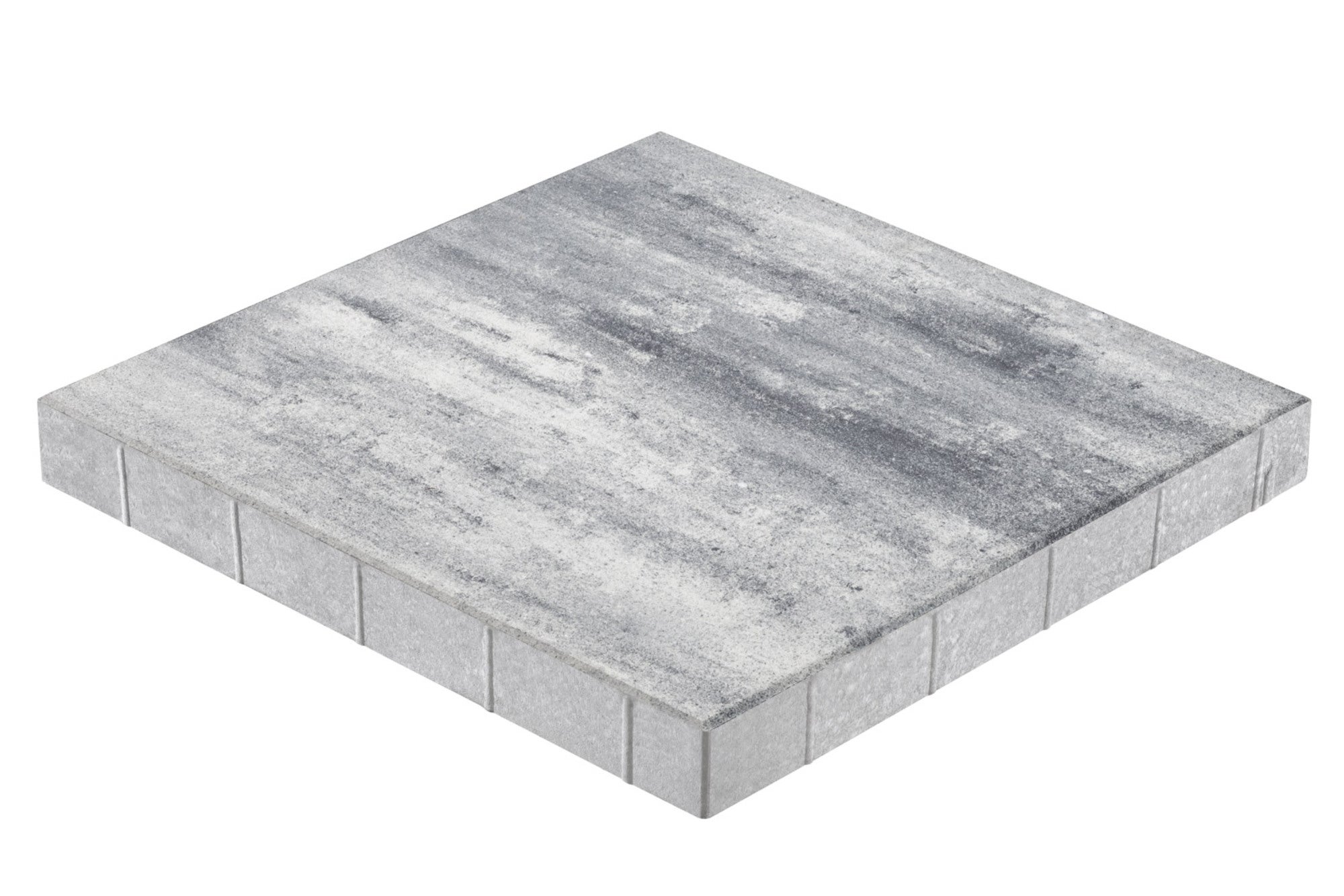 Plyta chodnikowa Petra, stalowo biała, wym. 8x80x80 cm, Brukdom