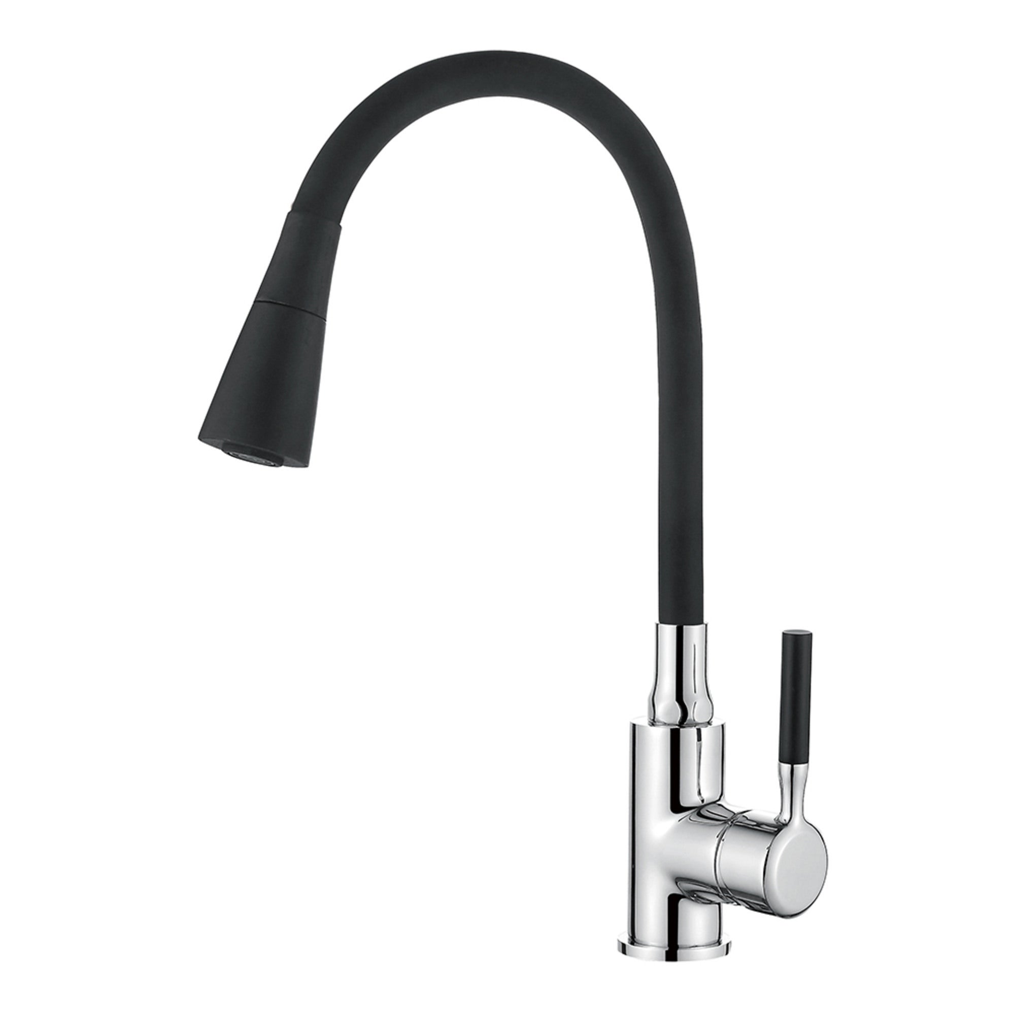 Bateria kuchenna z elastyczną wylewką Invena Pogo czarna