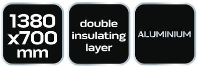 Osłona przedniej szyby 138x70 cm NEO 10-471 9