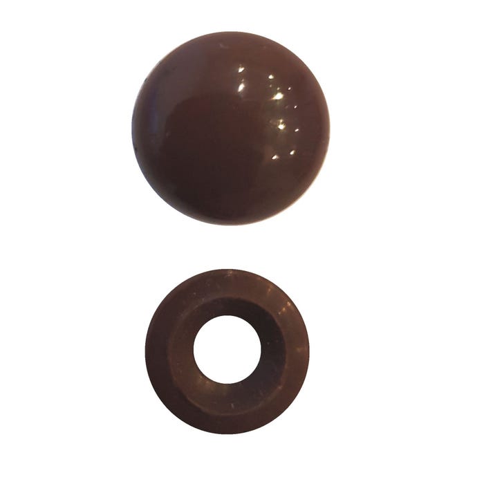 Rozetka ozdobna mała brązowa (15 szt.)