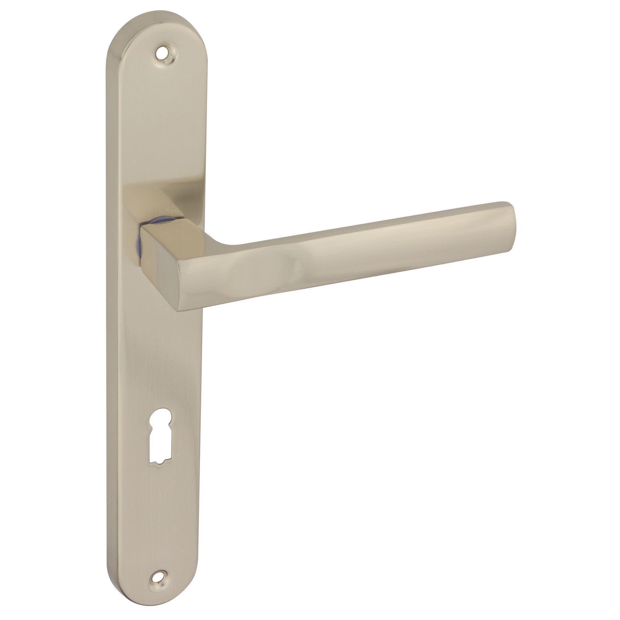 Klamka Pergamo 72 mm na klucz nikiel