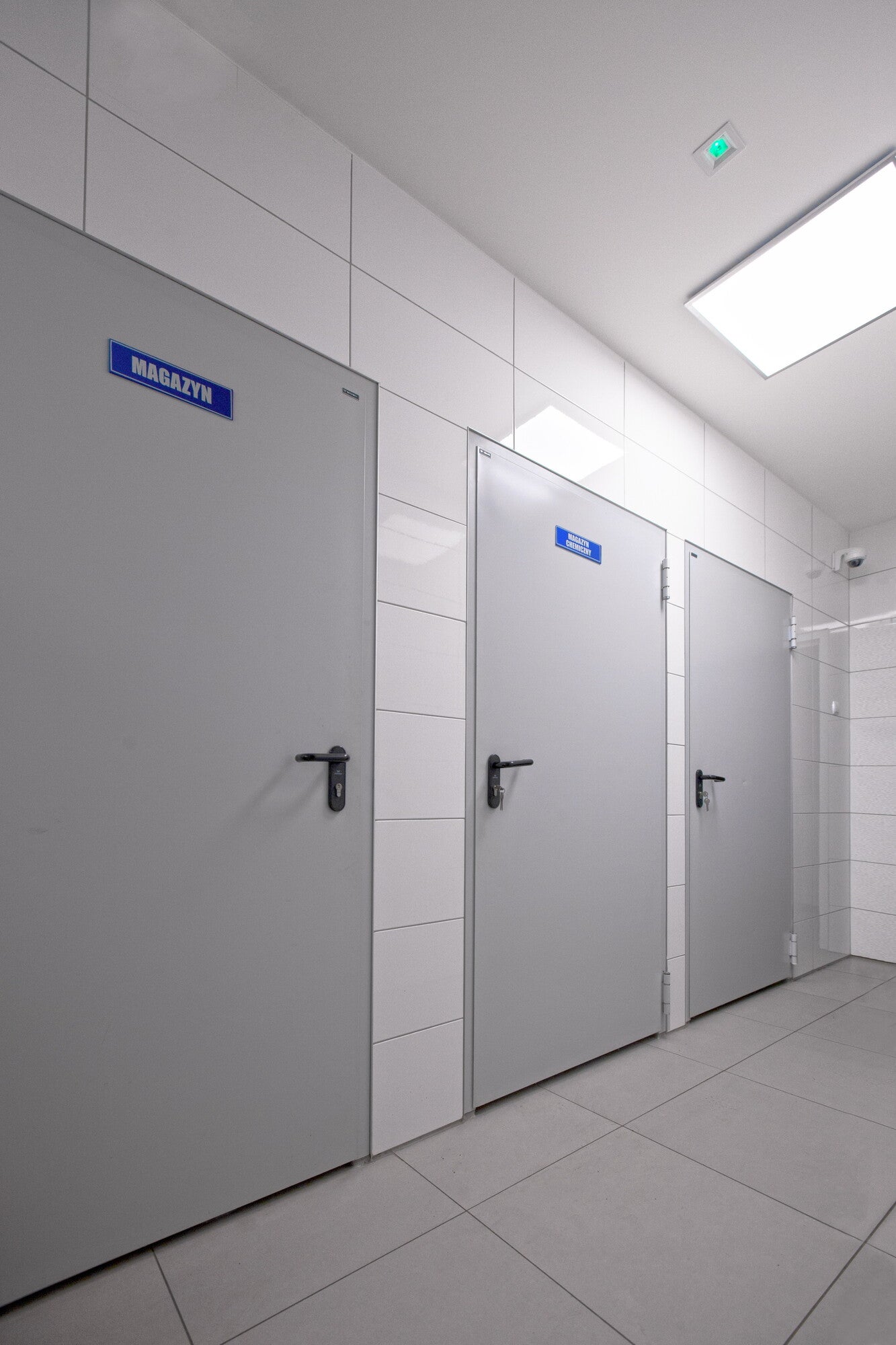 Drzwi techniczne Technical przeciwpożarowe EI60 80 lewe RAL 7035 1