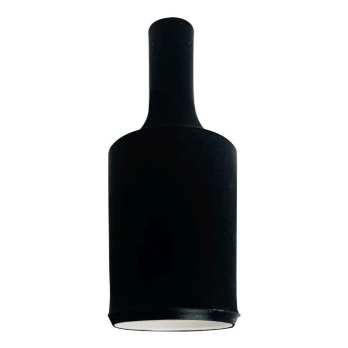 Oprawka E27 silikonowa, czarna LH0103