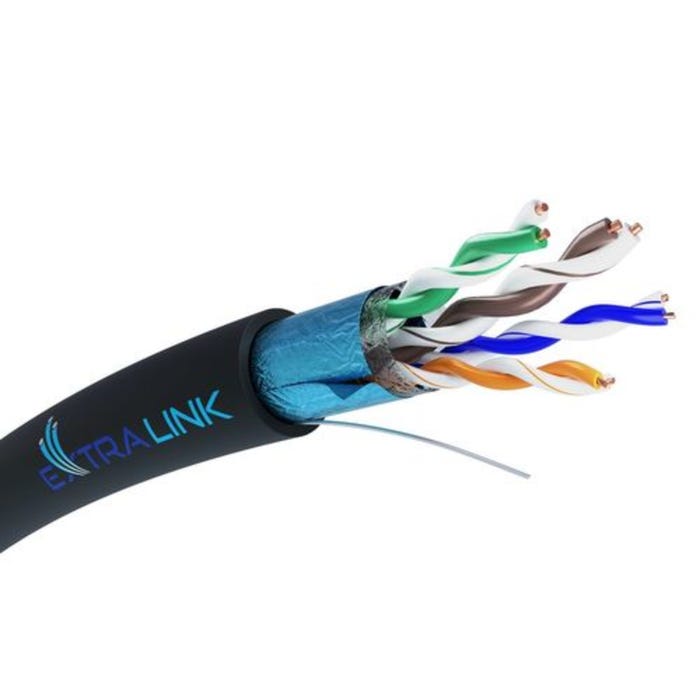 Kabel FTP (F/UTP) kat 5e ekranowany 1m