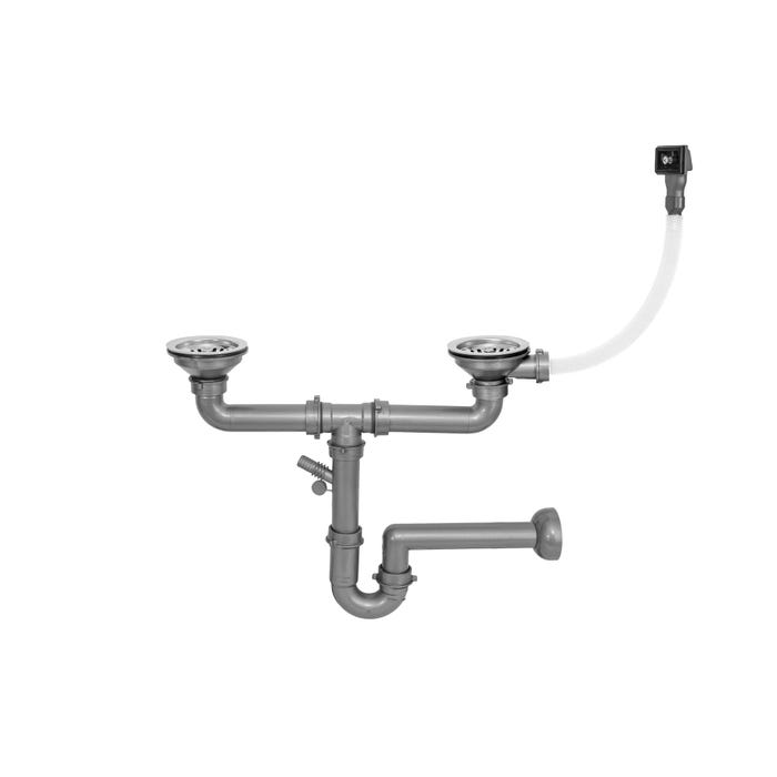 Syfon zlewozmywakowy 1- i 2-komorowy 90 mm