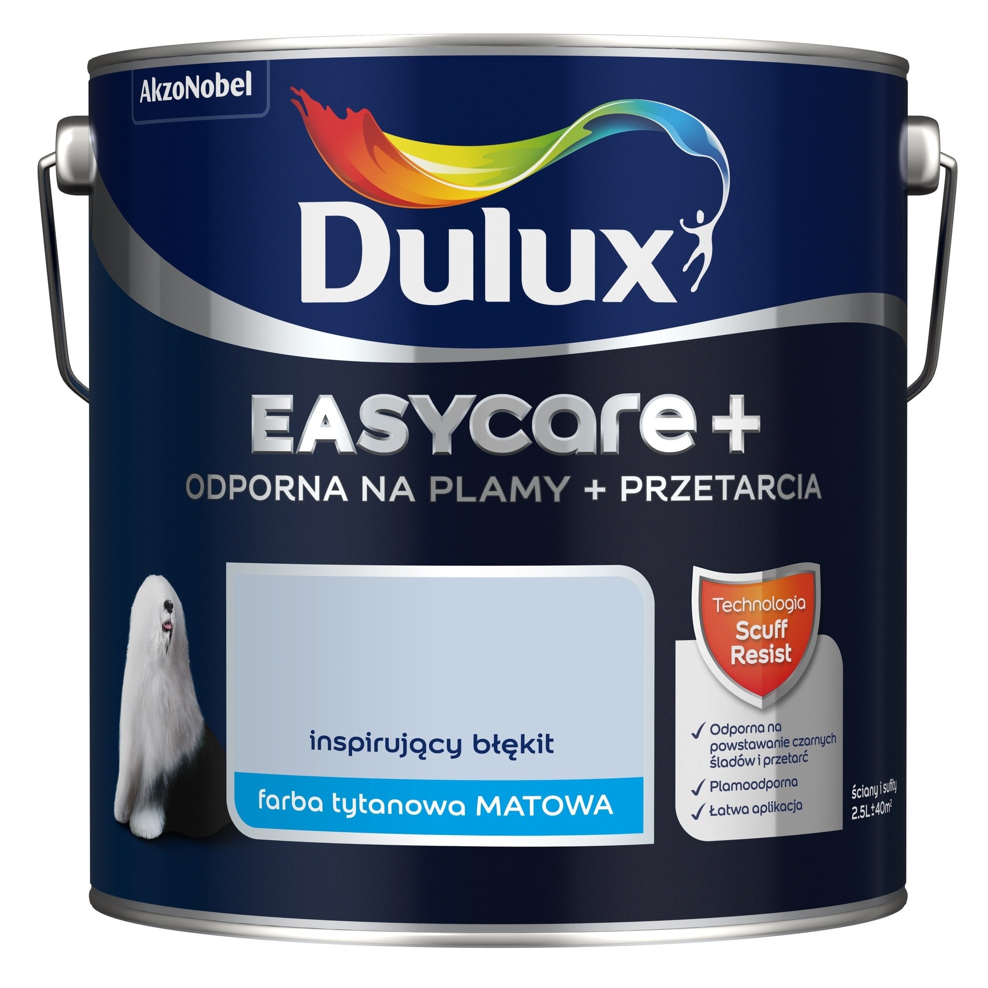 Farba Dulux EasyCare + inspirujący błękit 2,5l 0