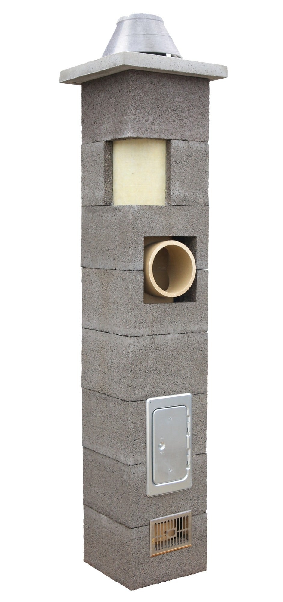 Komin do paliw stałych Techniko Dym, ⌀200mm, wys. 6 m 0