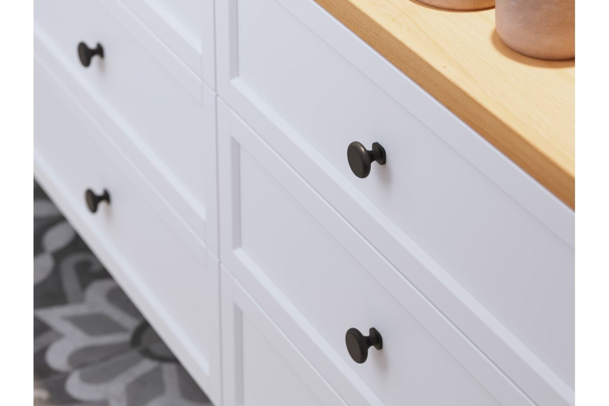 Gałka meblowa GTV LORENA ZnAl czarny mat 2