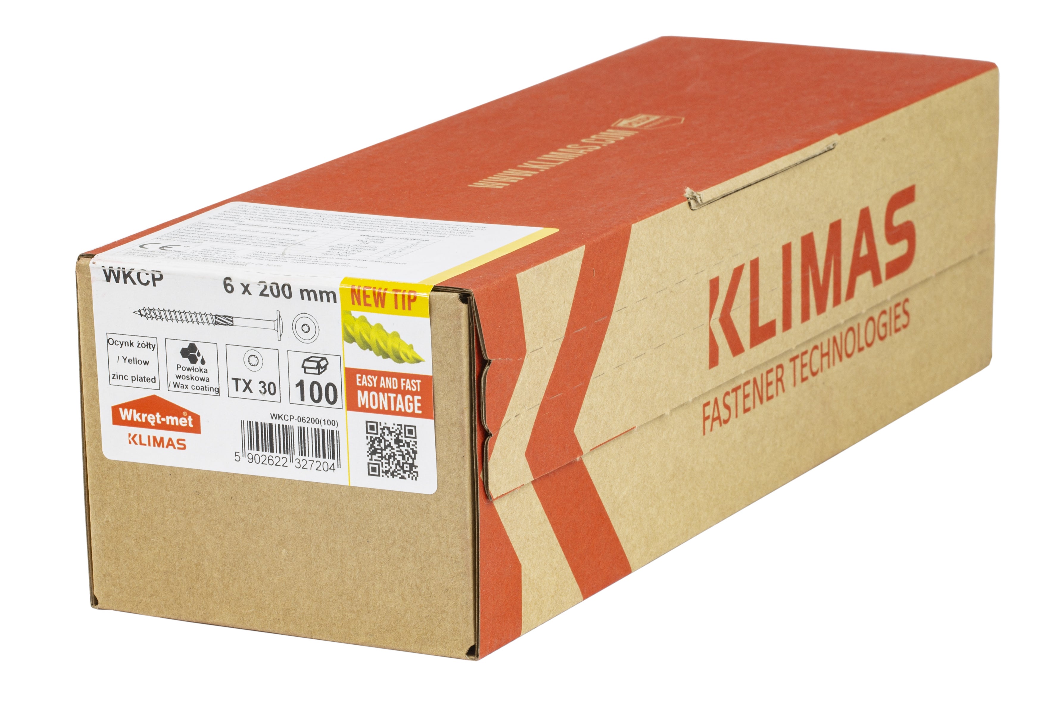 Wkręt do łączników ciesielskich z łbem talerzykowym 6x200 mm (waga) 1