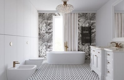 Grzejnik łazienkowy Wento 94,5x48 cm, czarny matowy 1