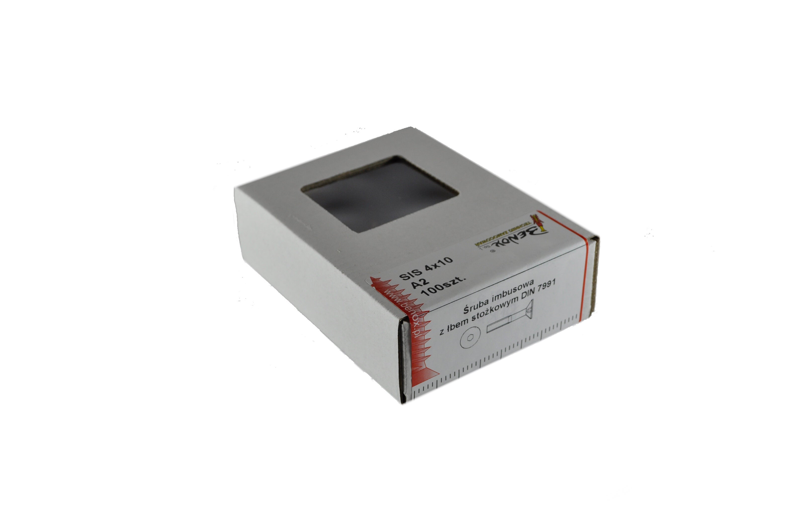 Śruba M4x10 mm DIN 7991 (100 szt.) 2