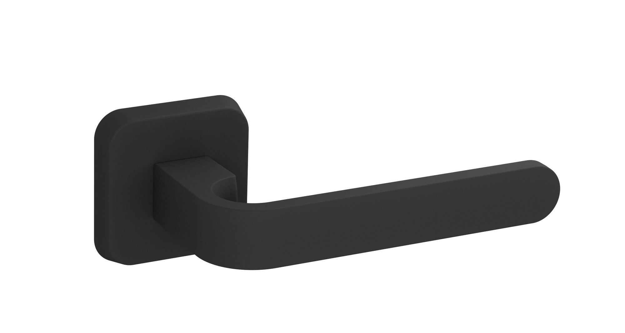 Klamka As Lux na rozecie czarna