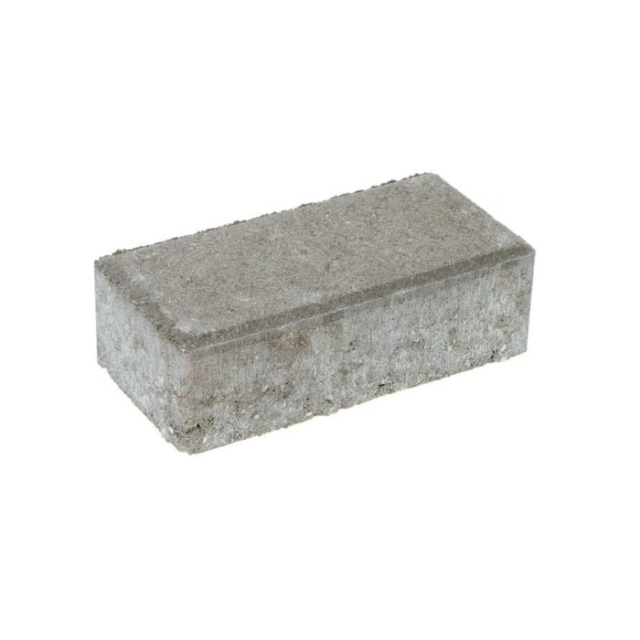 Kostka brukowa, szara gr. 6 cm gładka wym.10x20 cm, Kamal
