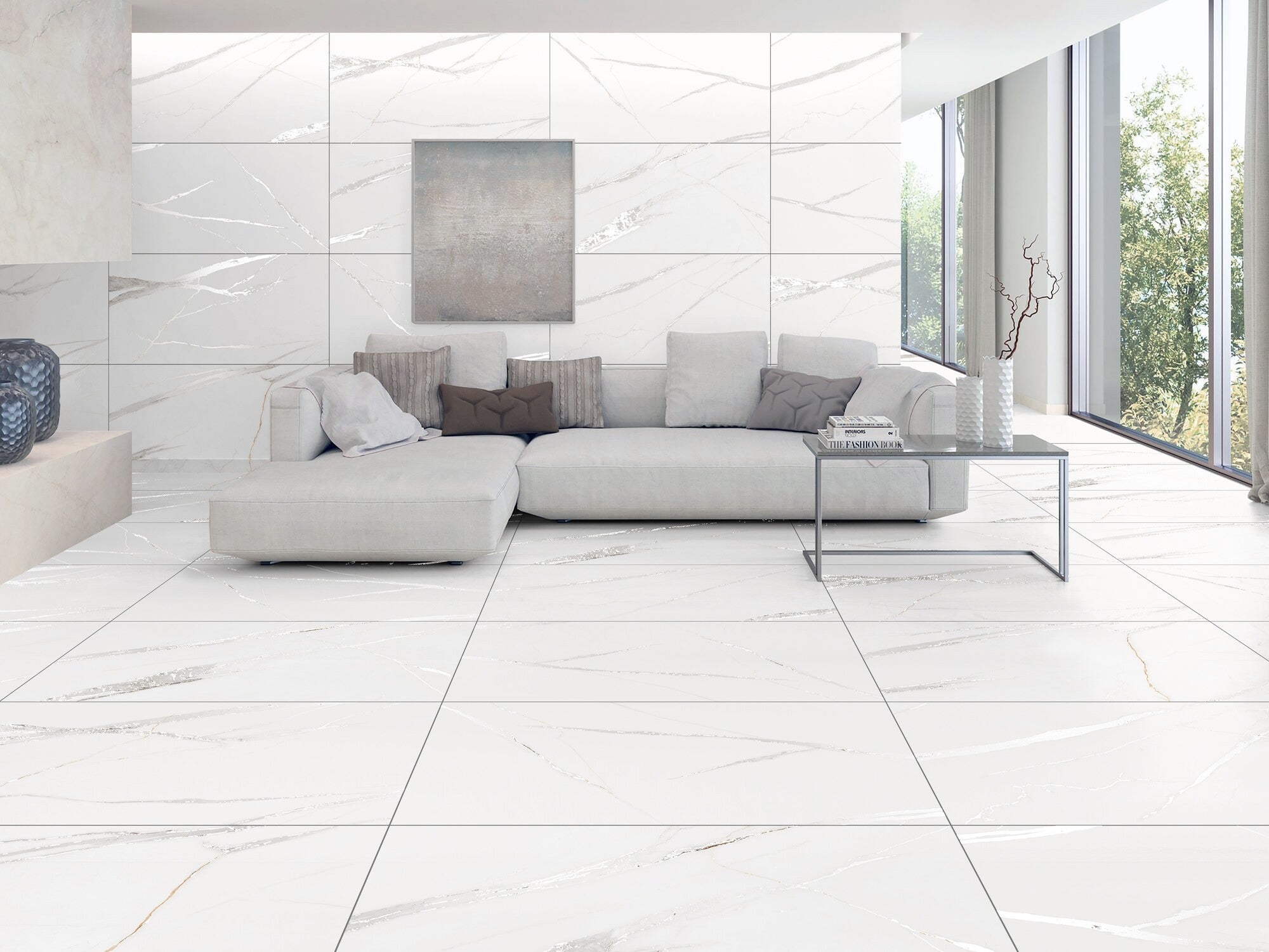 Gres szkliwiony Statuario Cara carving 60x120 cm 1.44 m2 4