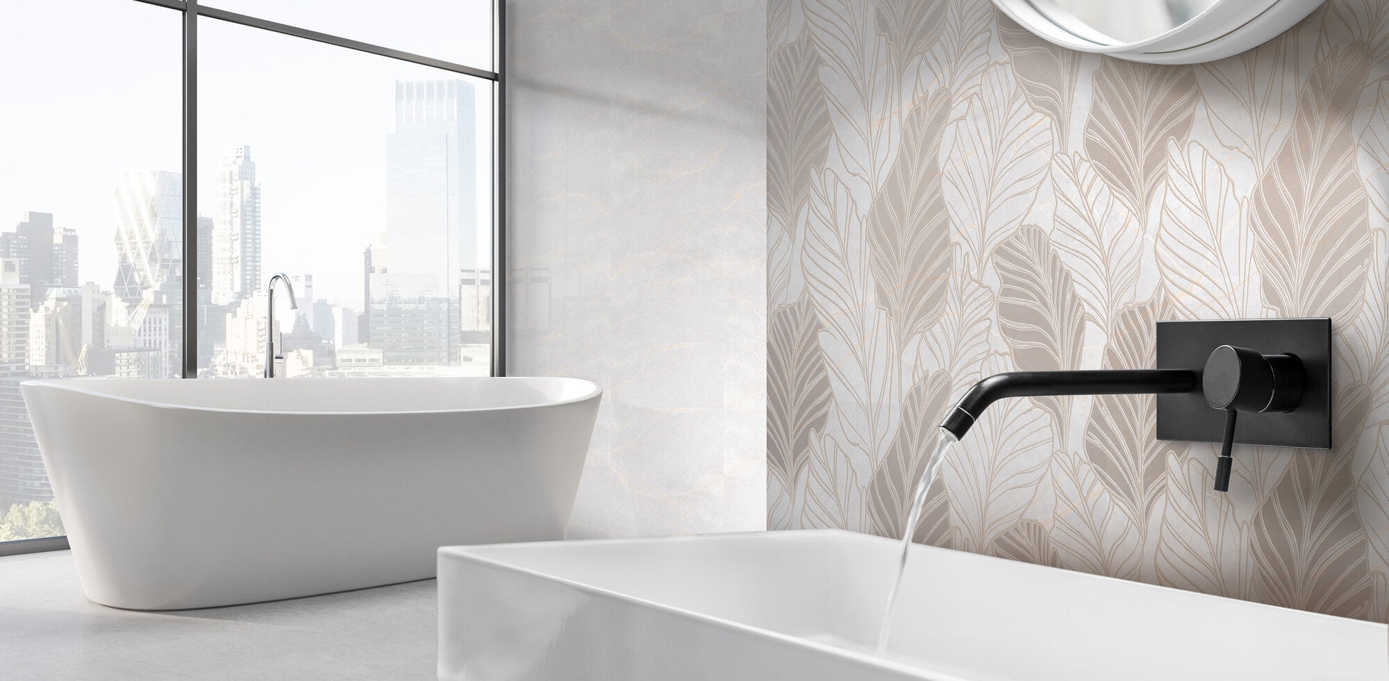 Płytka ścienna Mistero bianco glossy 30x60 cm 0,9 m2 2