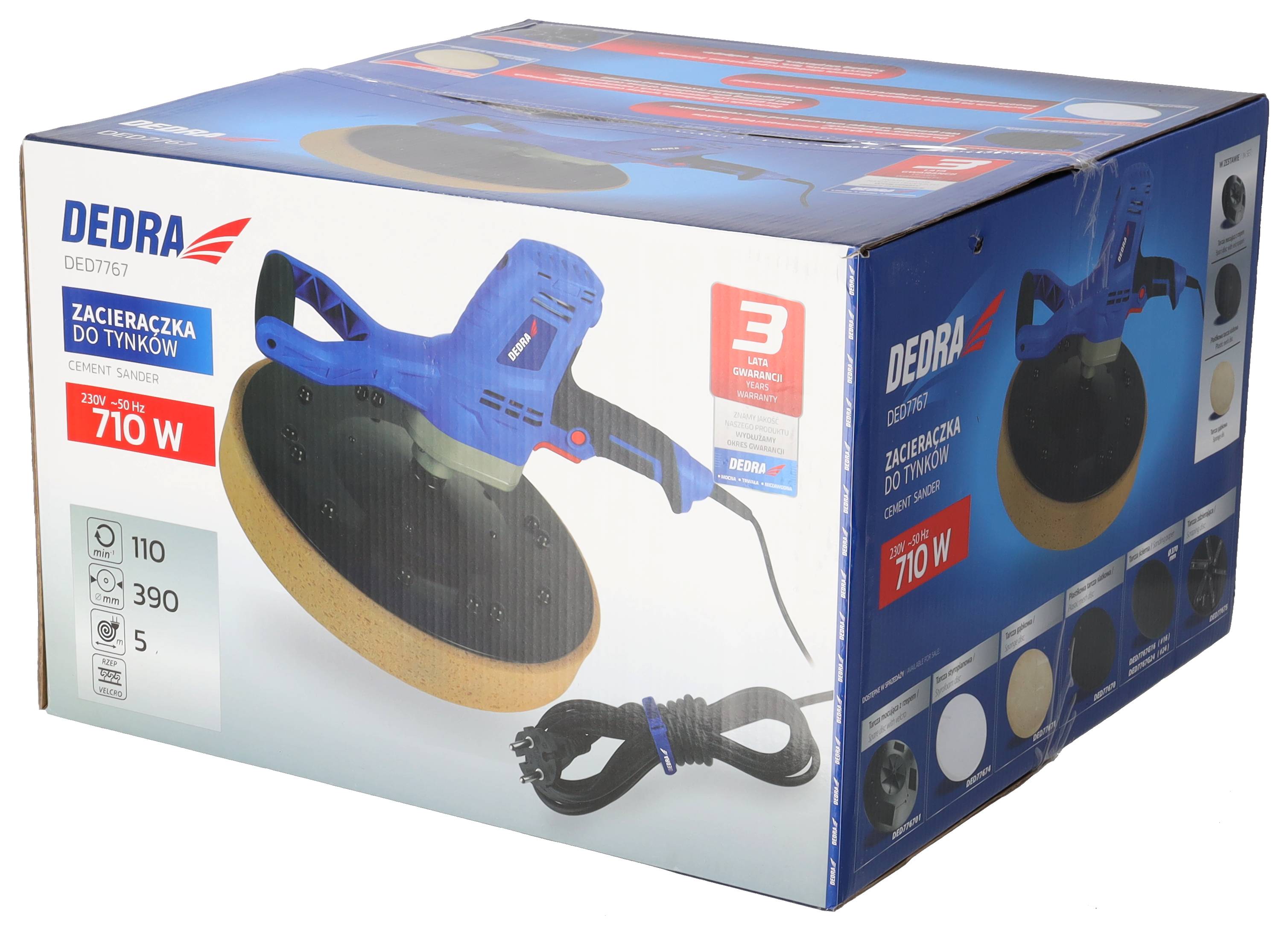 Zacieraczka do tynków 710W DED7767 Dedra 1