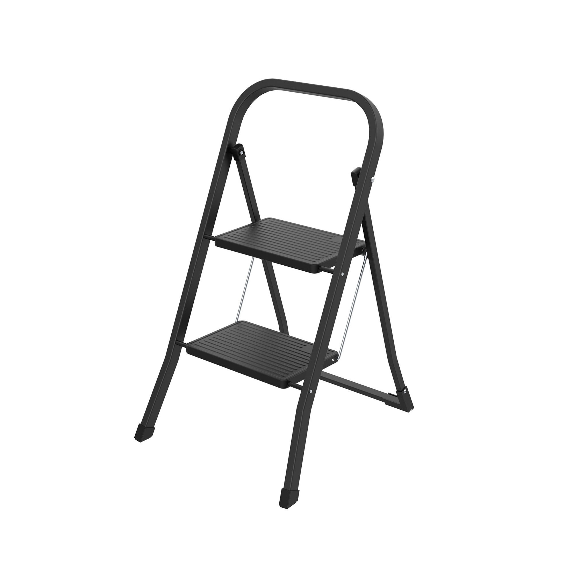 Drabina aluminiowa domowa 2  -stopniowa 125kg 0