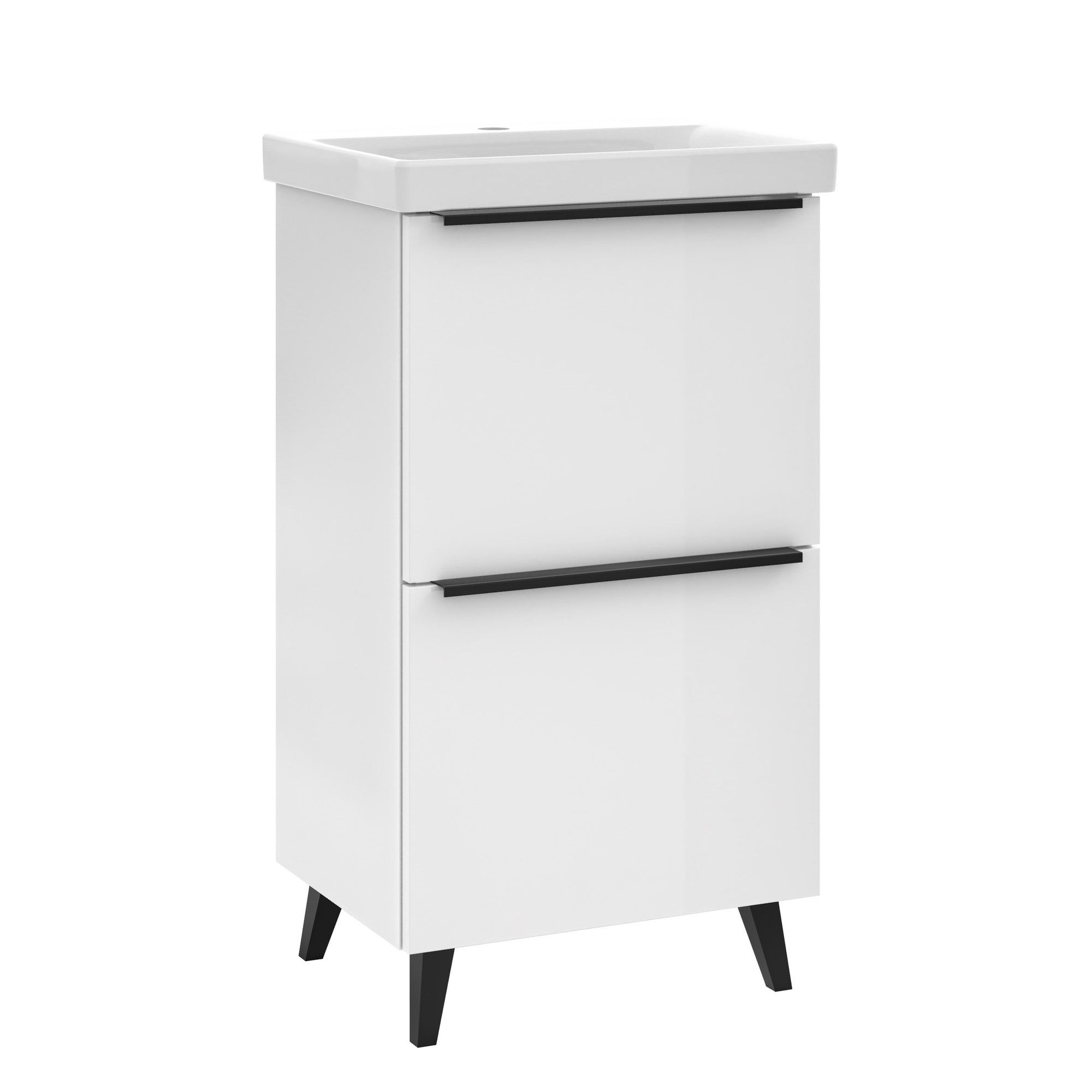 Szafka z umywalką Meble21 Manta 50 x 35 cm biała 1