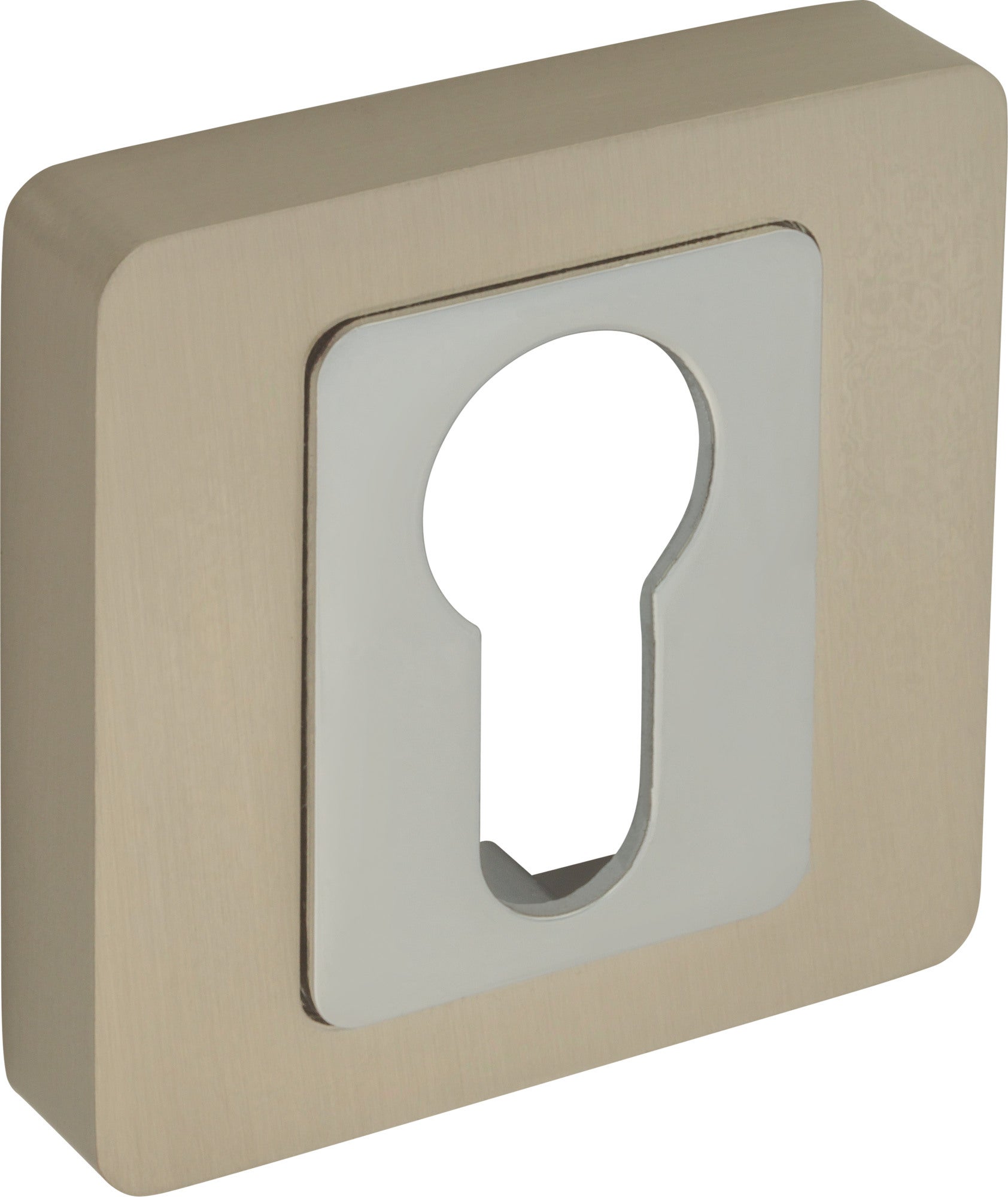 Szyld do klamki QZ-540 na wkładkę nikiel/chrom 1