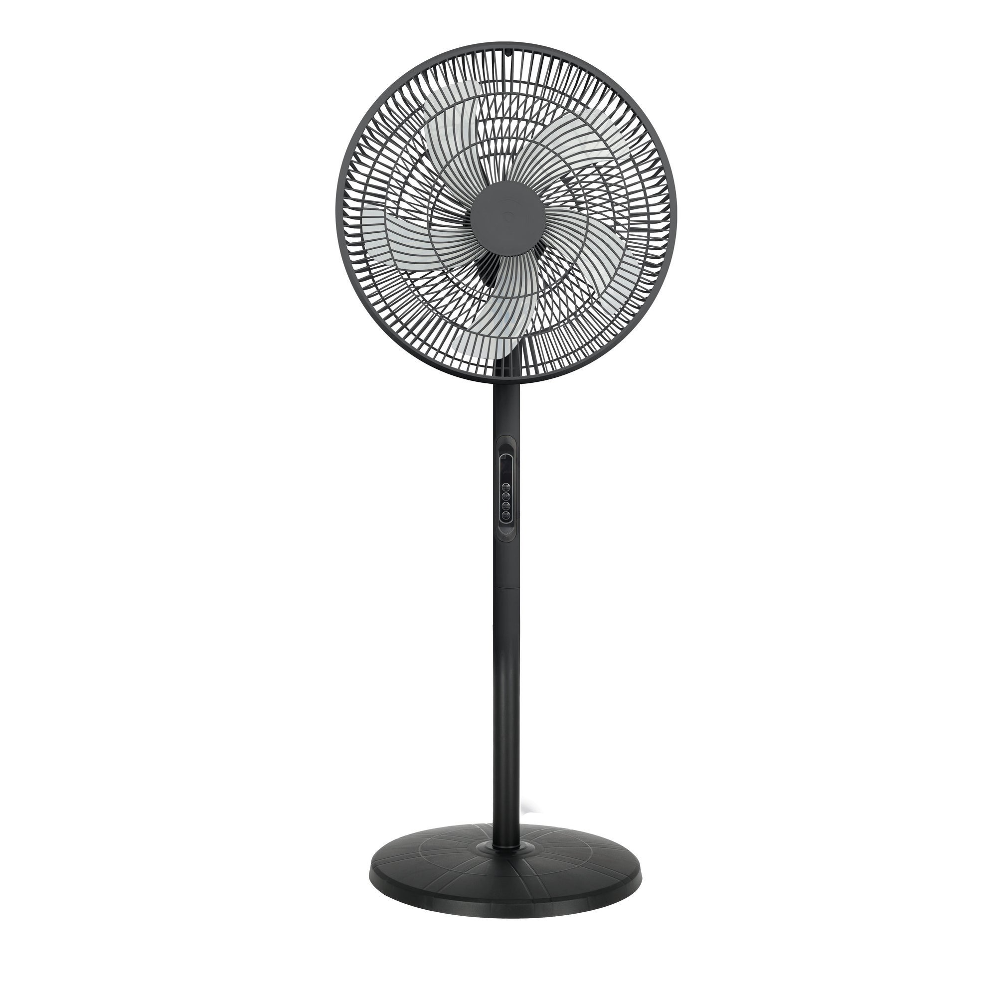 Wentylator podłogowy 40W czarny z pilotem