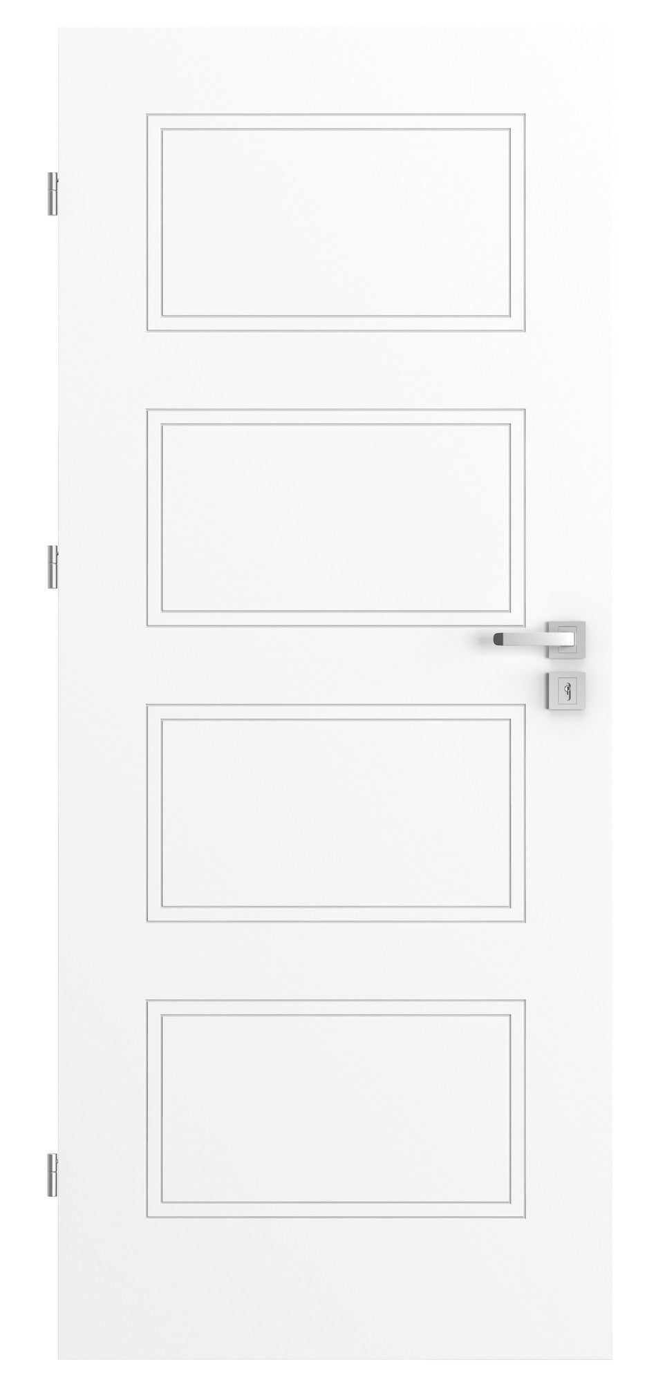 Skrzydło pełne Trim 80 lewe białe