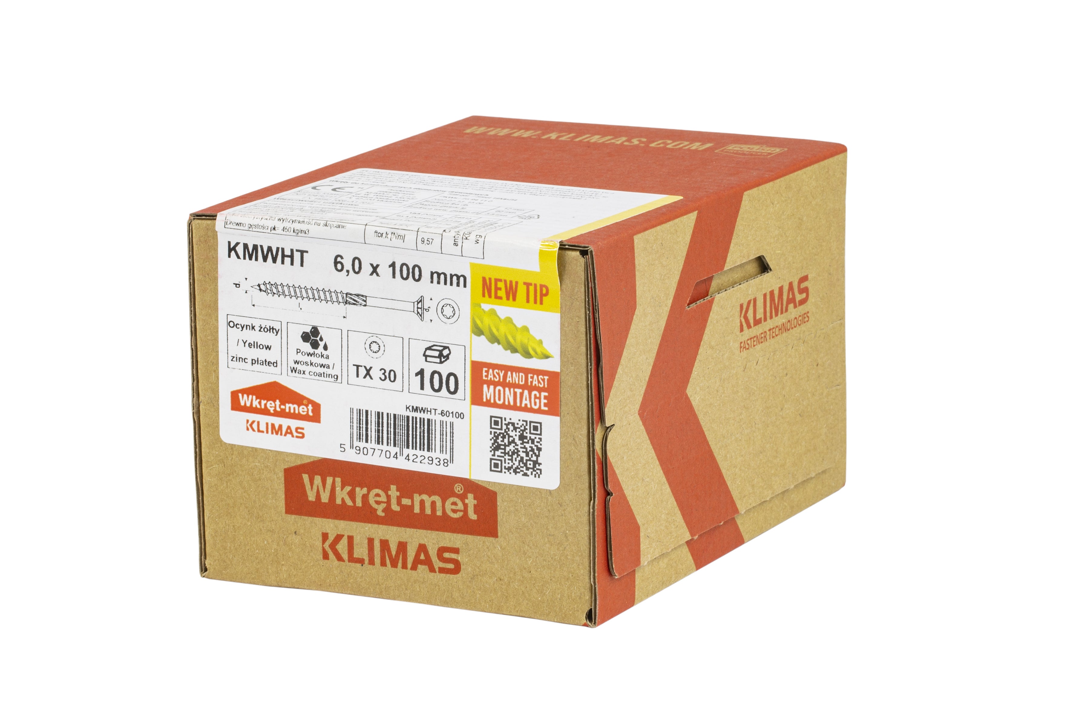 Wkręt konstrukcyjny 6x100 mm (100 szt.) 1