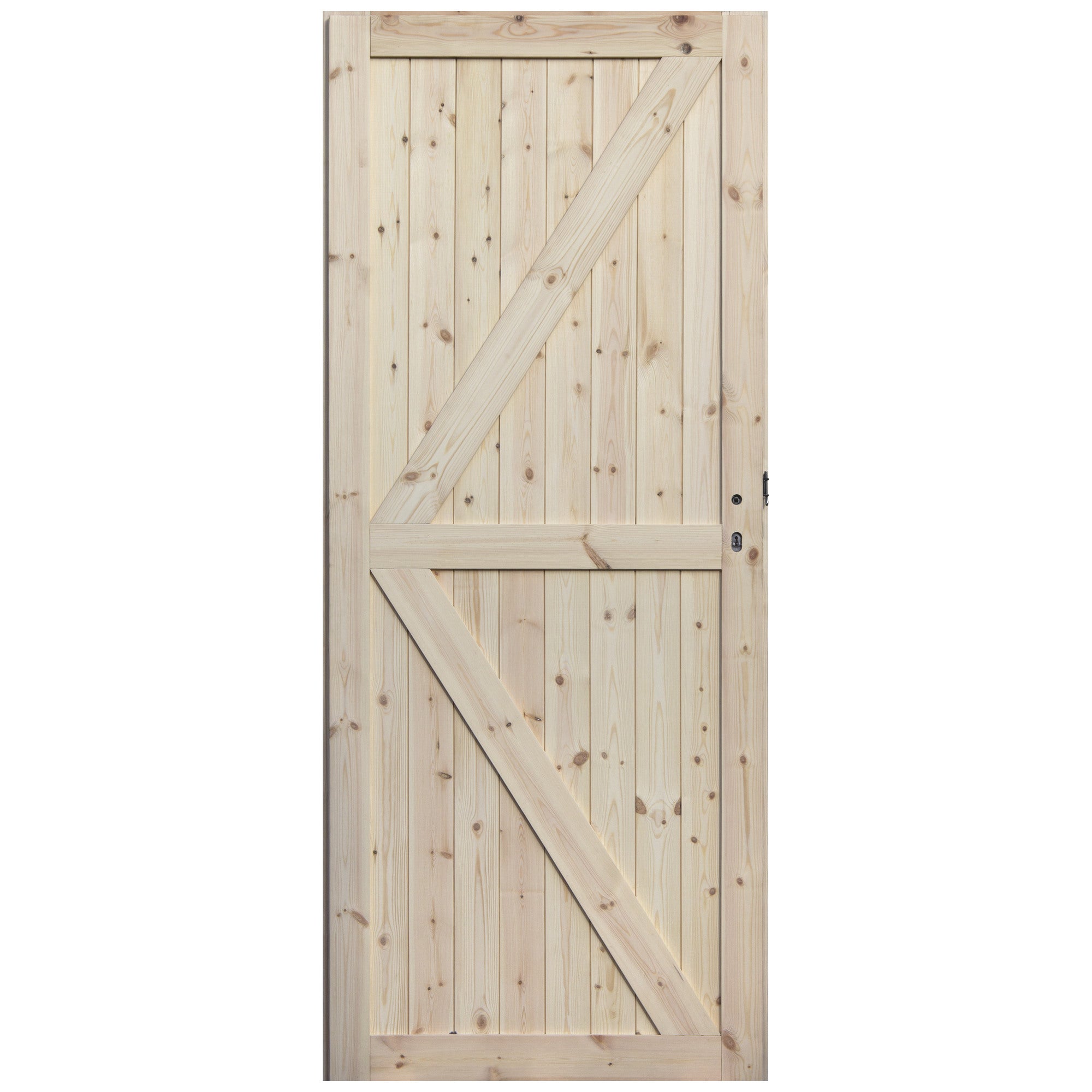 Skrzydło pełne Loft 2 90 lewe sosna surowa