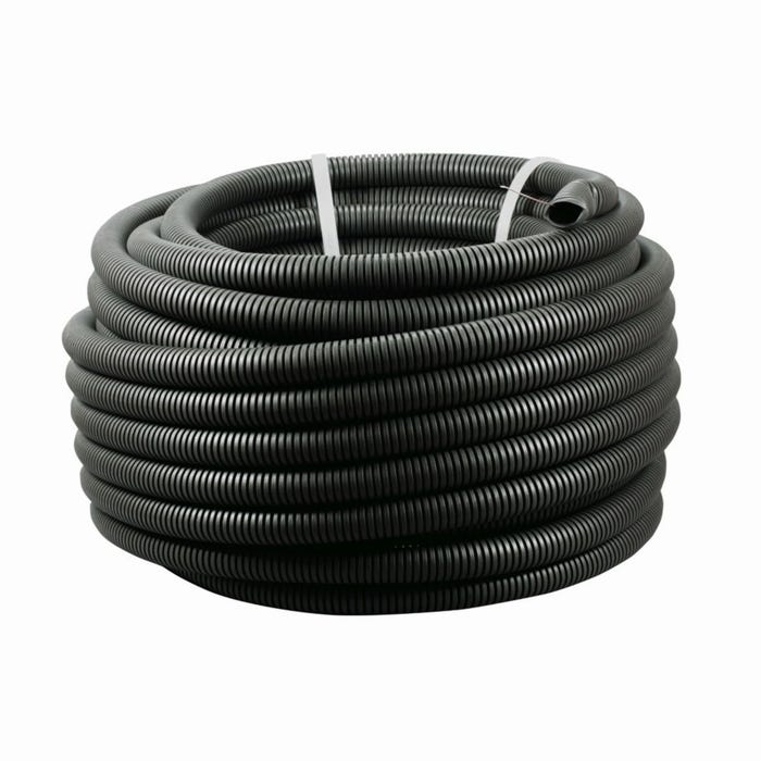 Rura karbowana RKGS 750N z pilotem 25/32mm UV czarna 25m + pilot