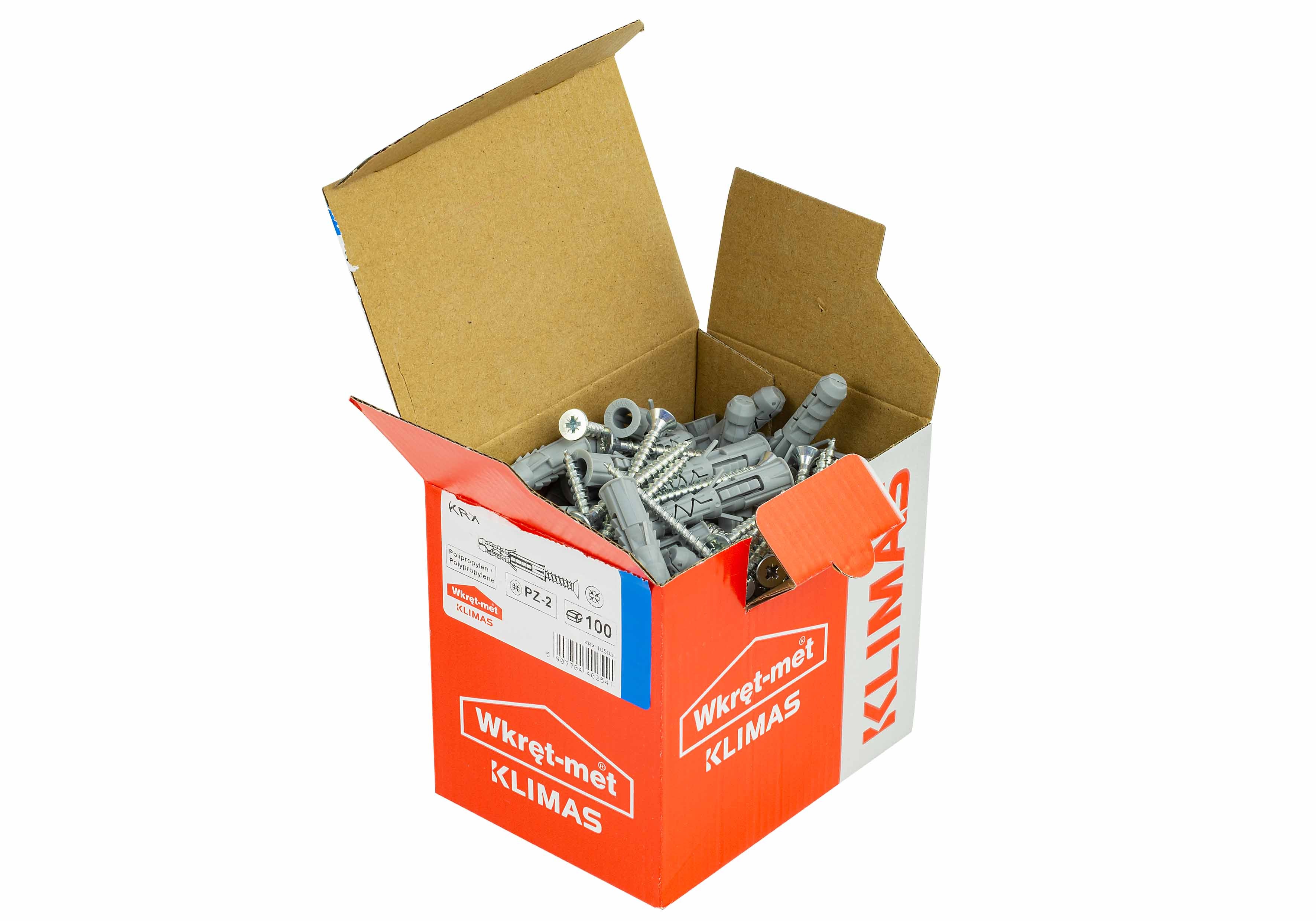 Kołek rozporowy fi 10 z wkrętem 6.0x60 mm (100 szt.) 2