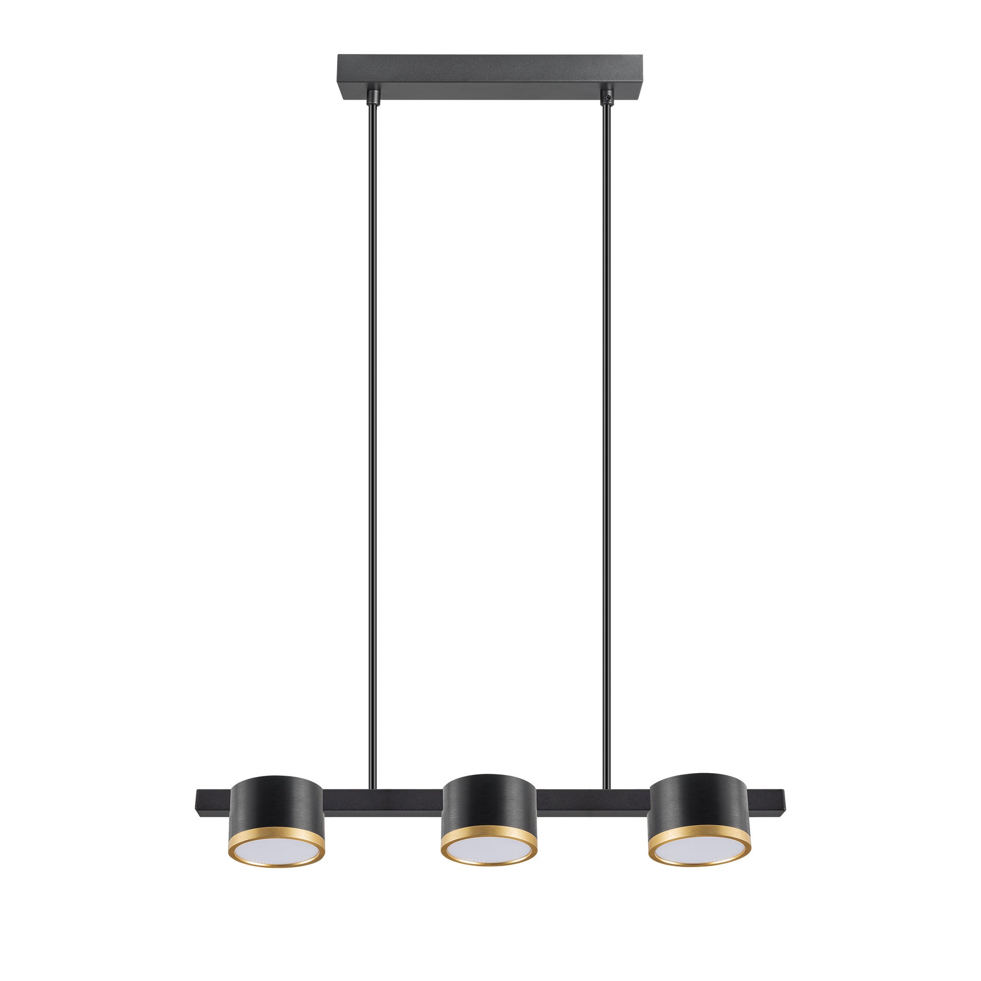 Lampa wisząca Mirella 3xGX53 czarna/złota